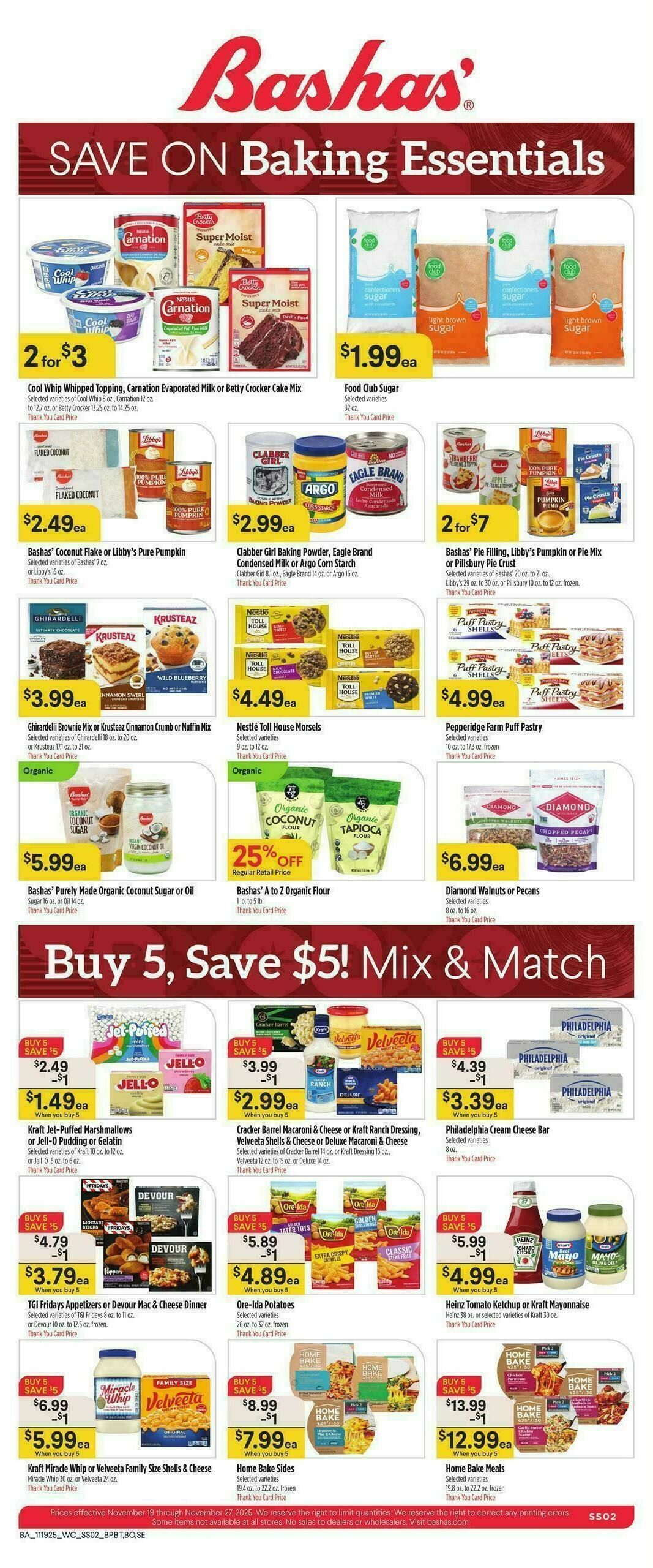 Bashas Weekly Ad from November 19
