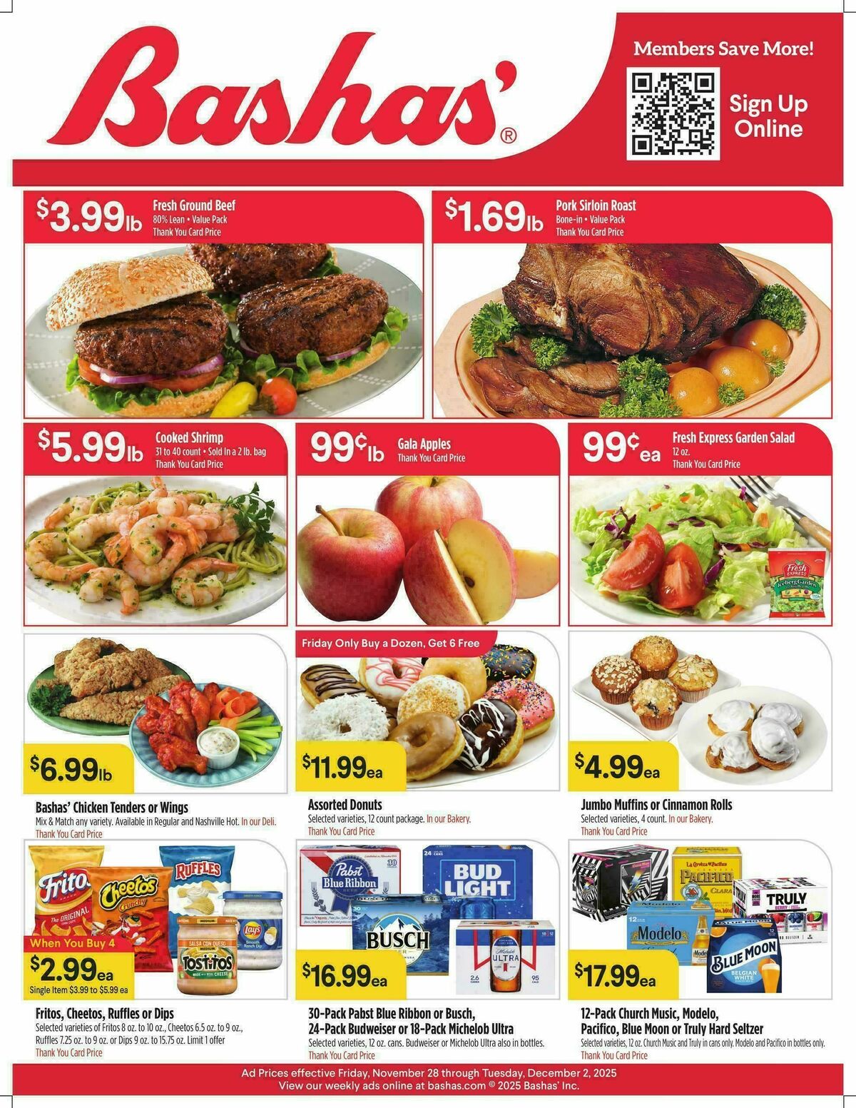 Bashas Weekly Ad from November 28