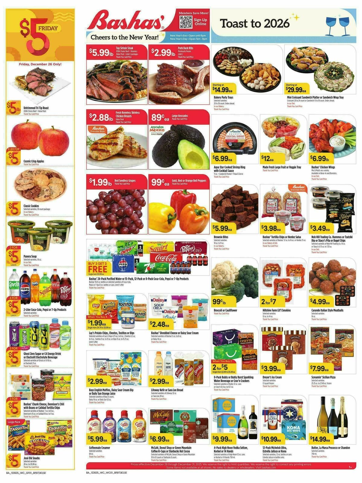 Bashas Weekly Ad from December 26