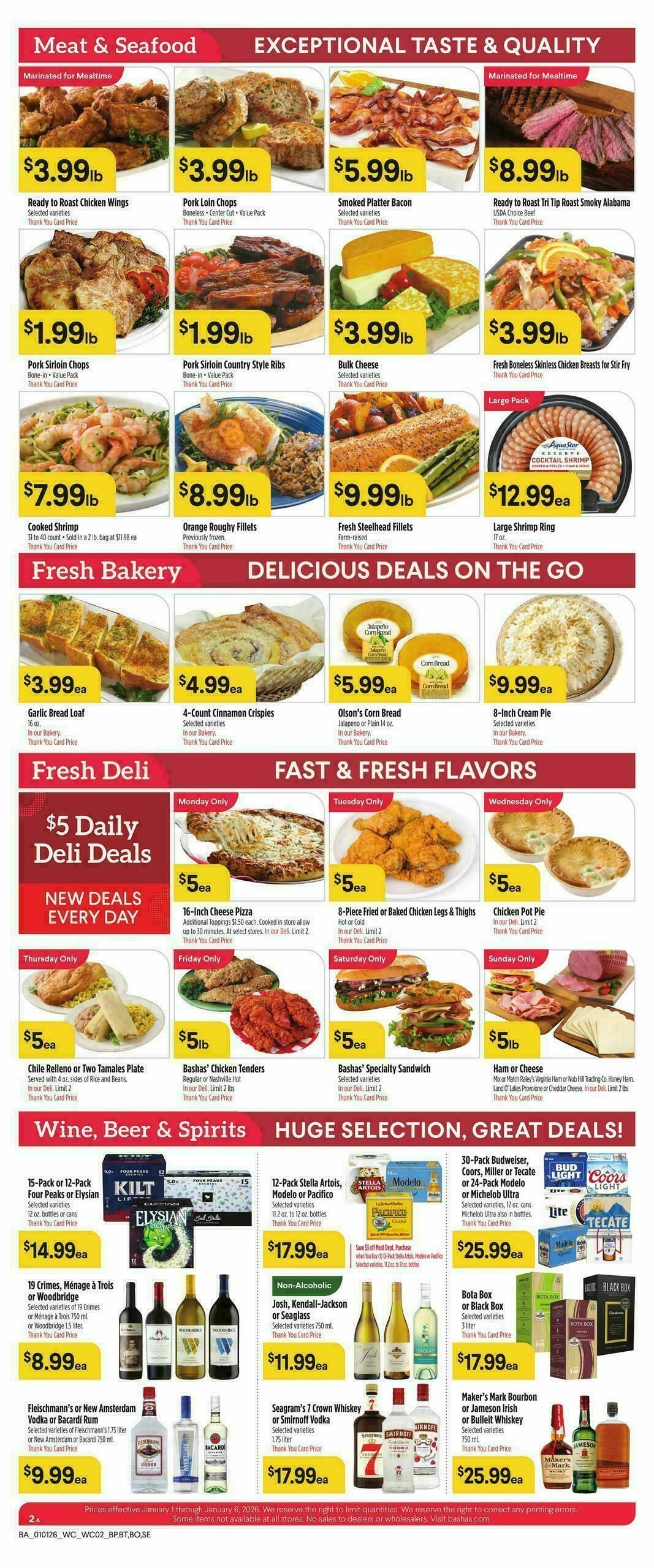 Bashas Weekly Ad from January 1