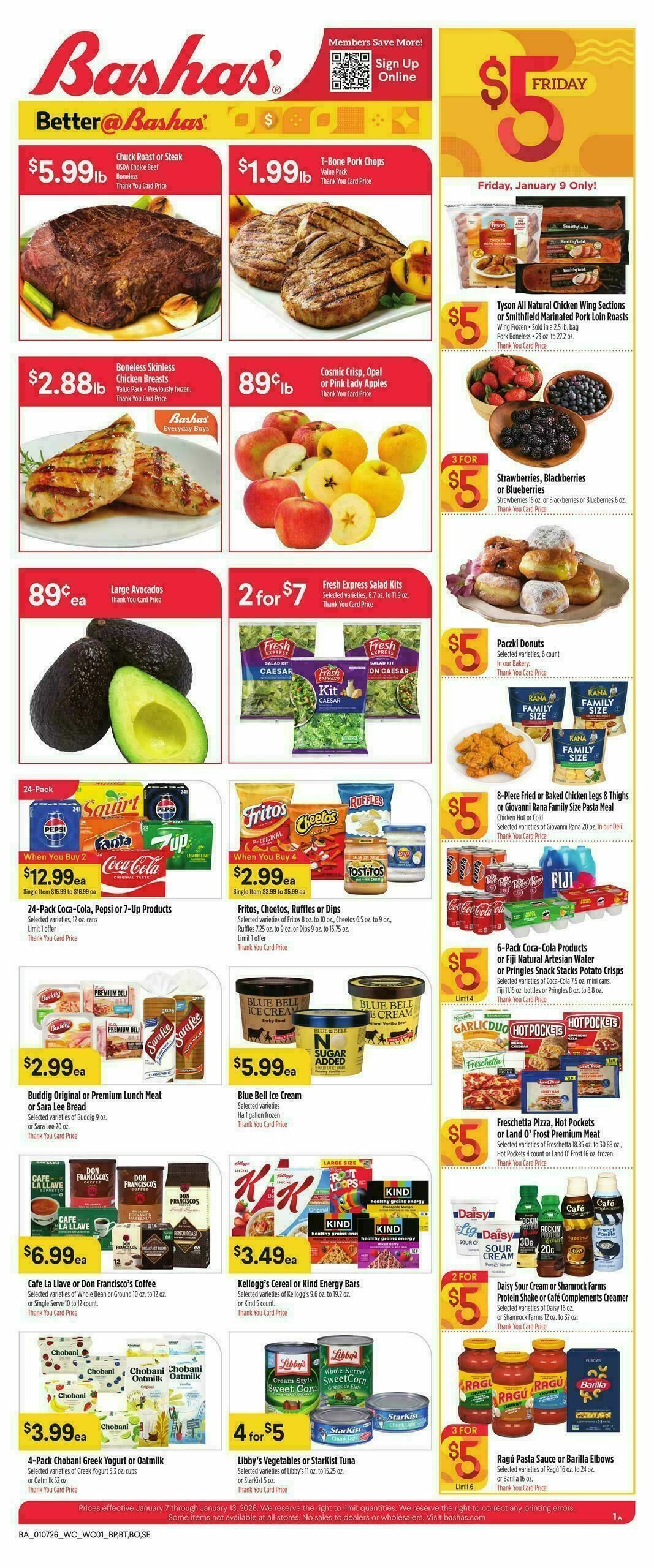 Bashas Weekly Ad from January 7
