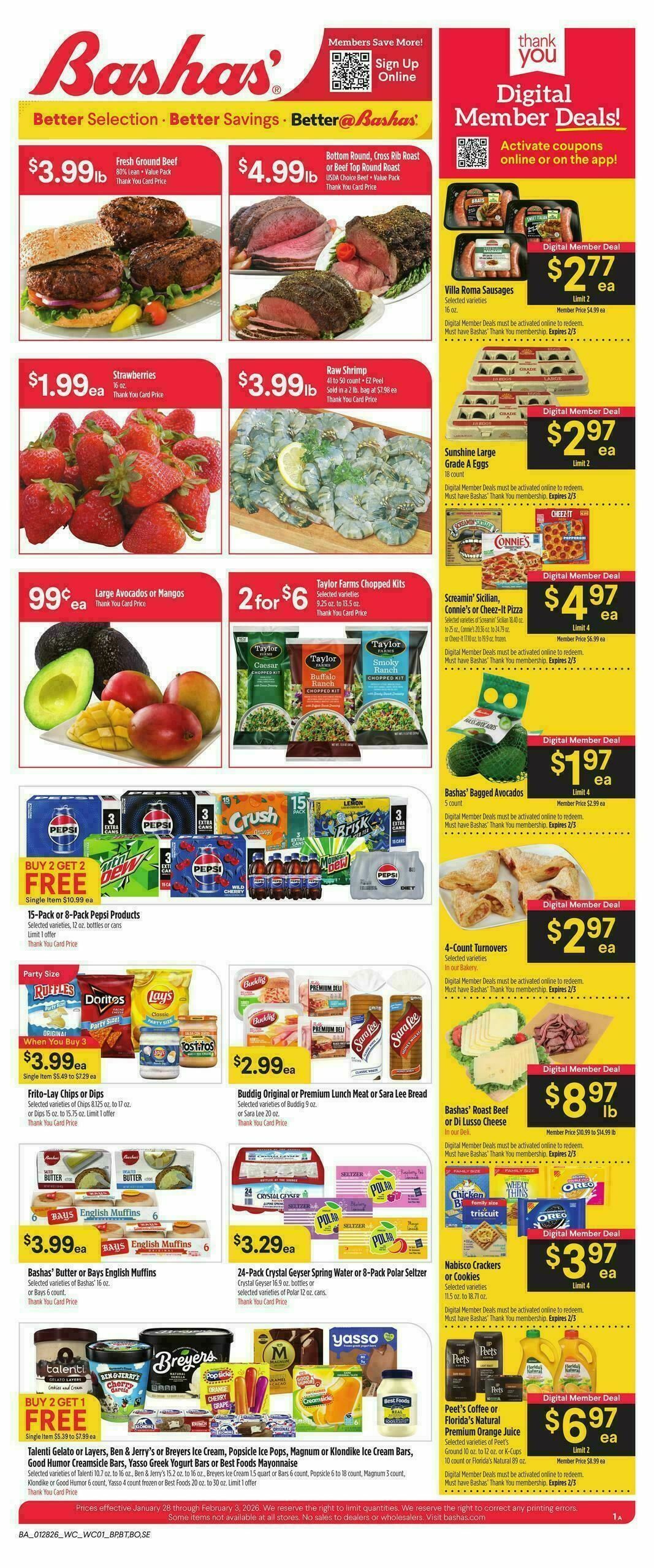 Bashas Weekly Ad from January 28