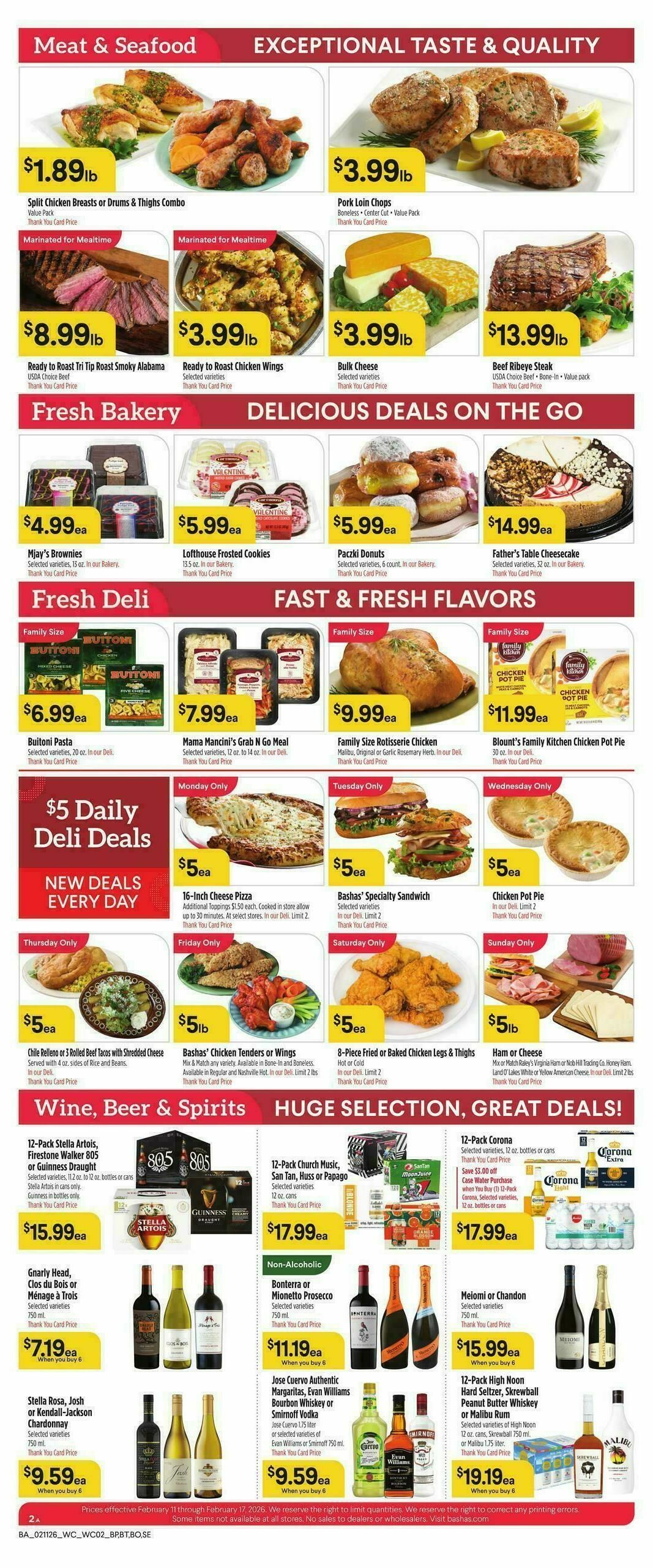 Bashas Weekly Ad from February 11