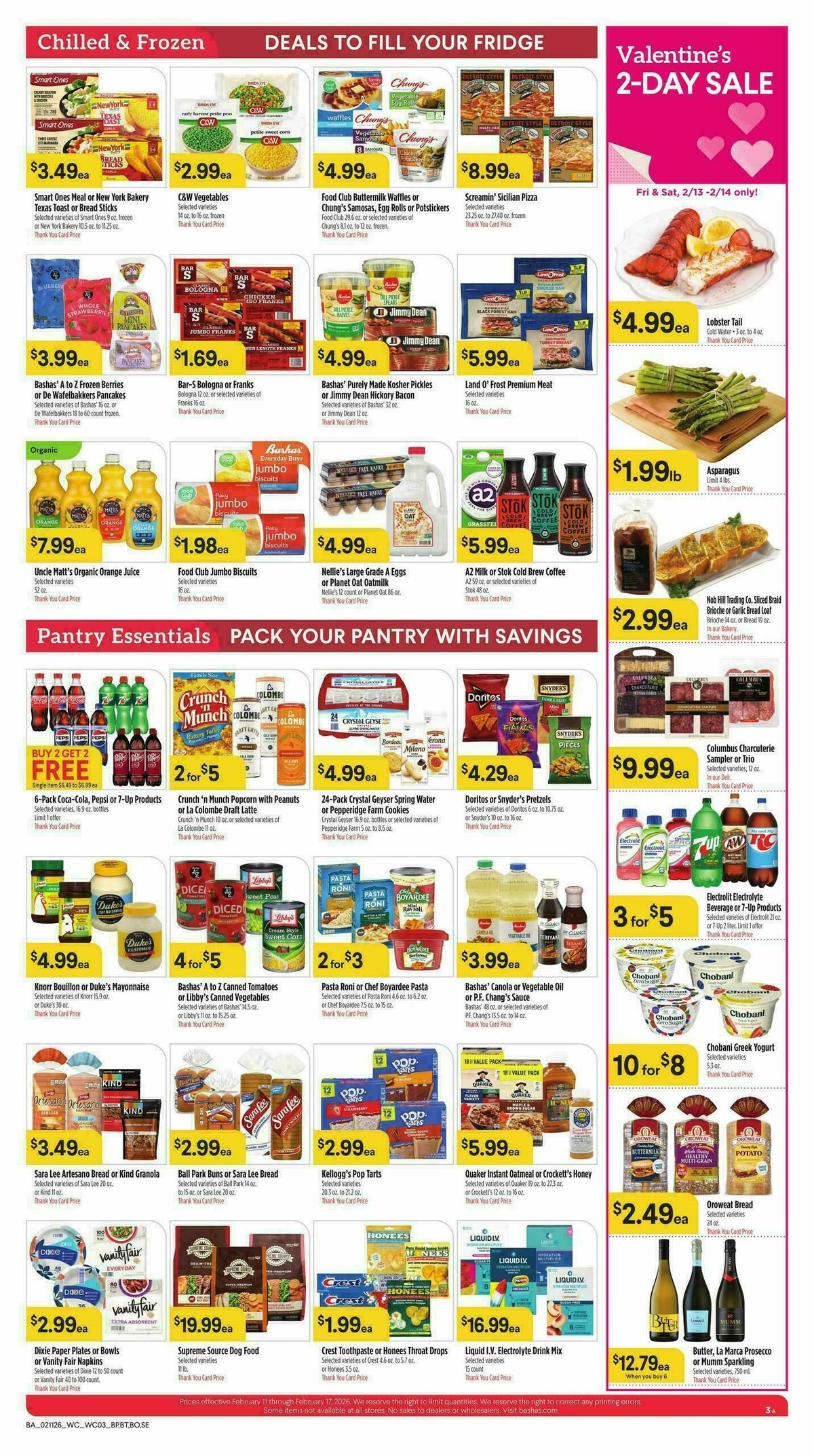 Bashas Weekly Ad from February 11