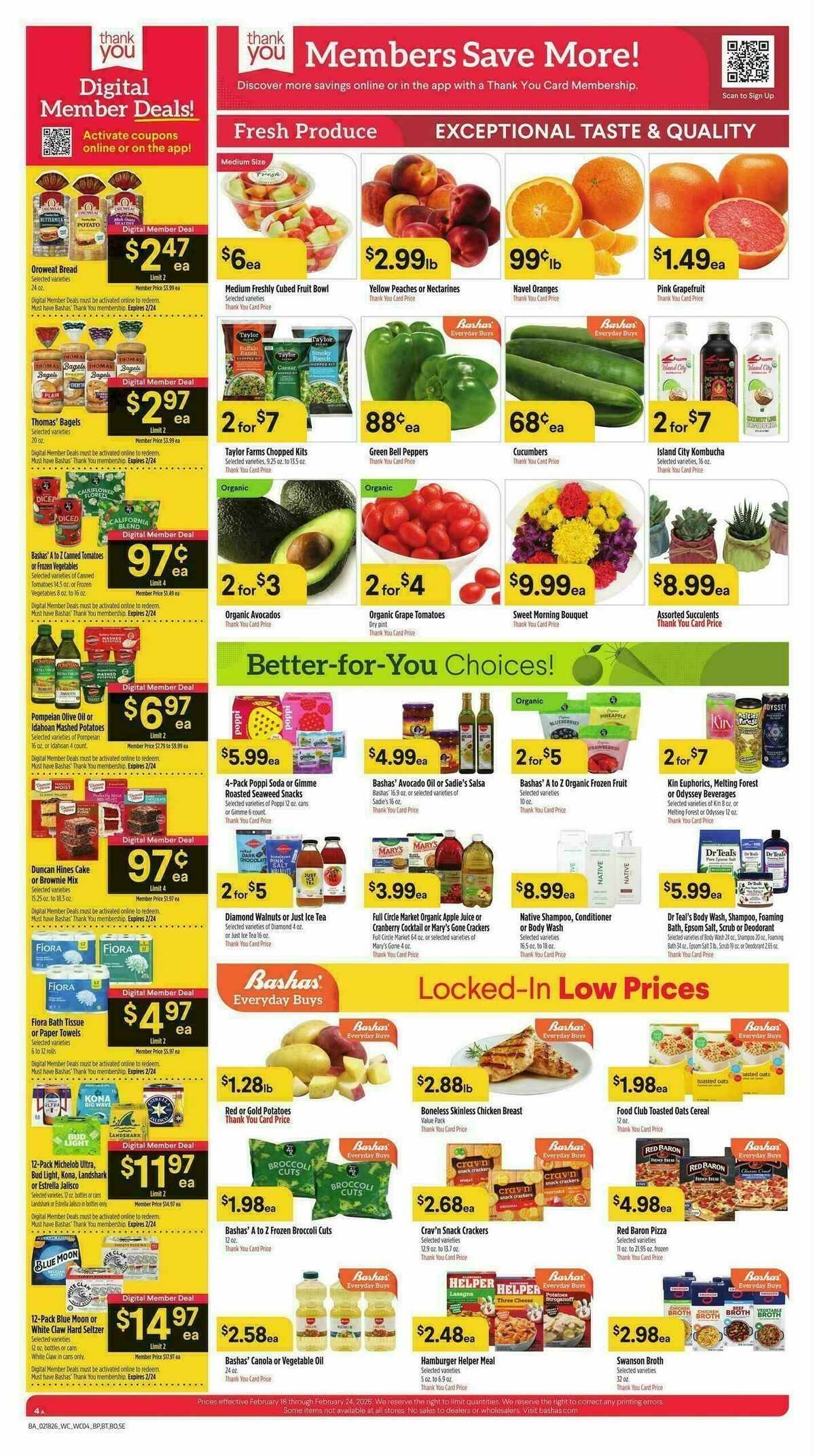 Bashas Weekly Ad from February 18