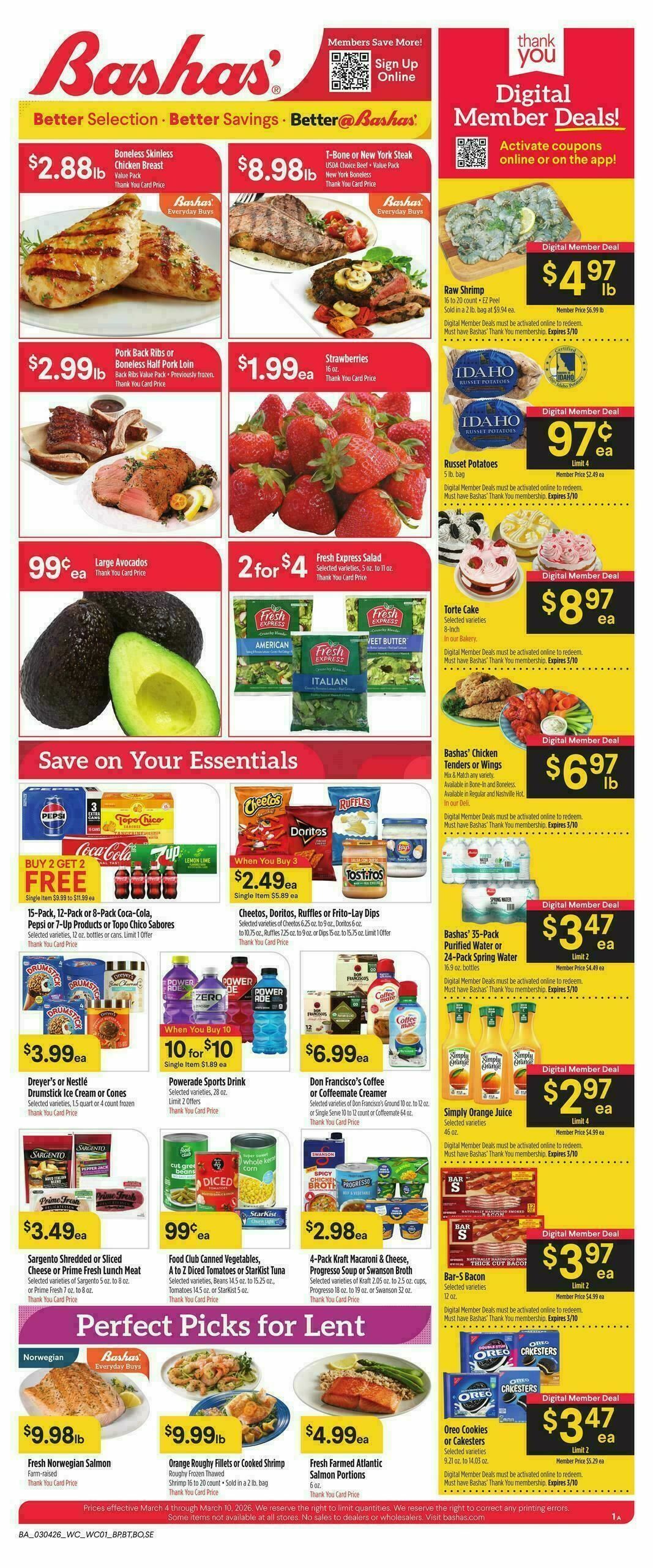 Bashas Weekly Ad from March 4