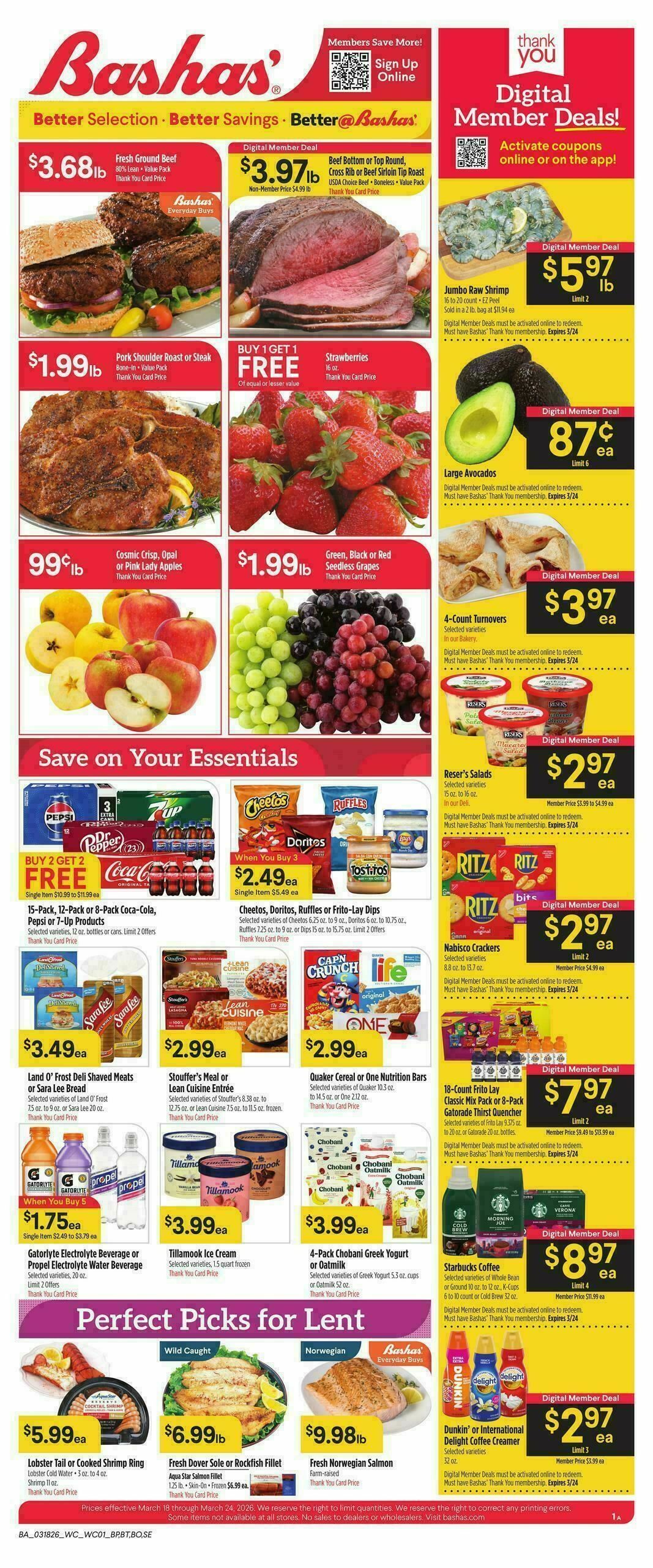 Bashas Weekly Ad from March 18