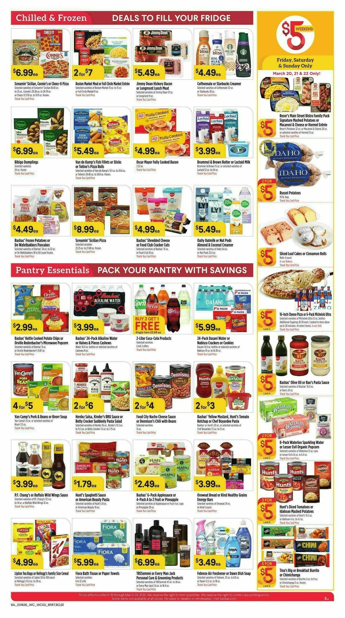 Bashas Weekly Ad from March 18