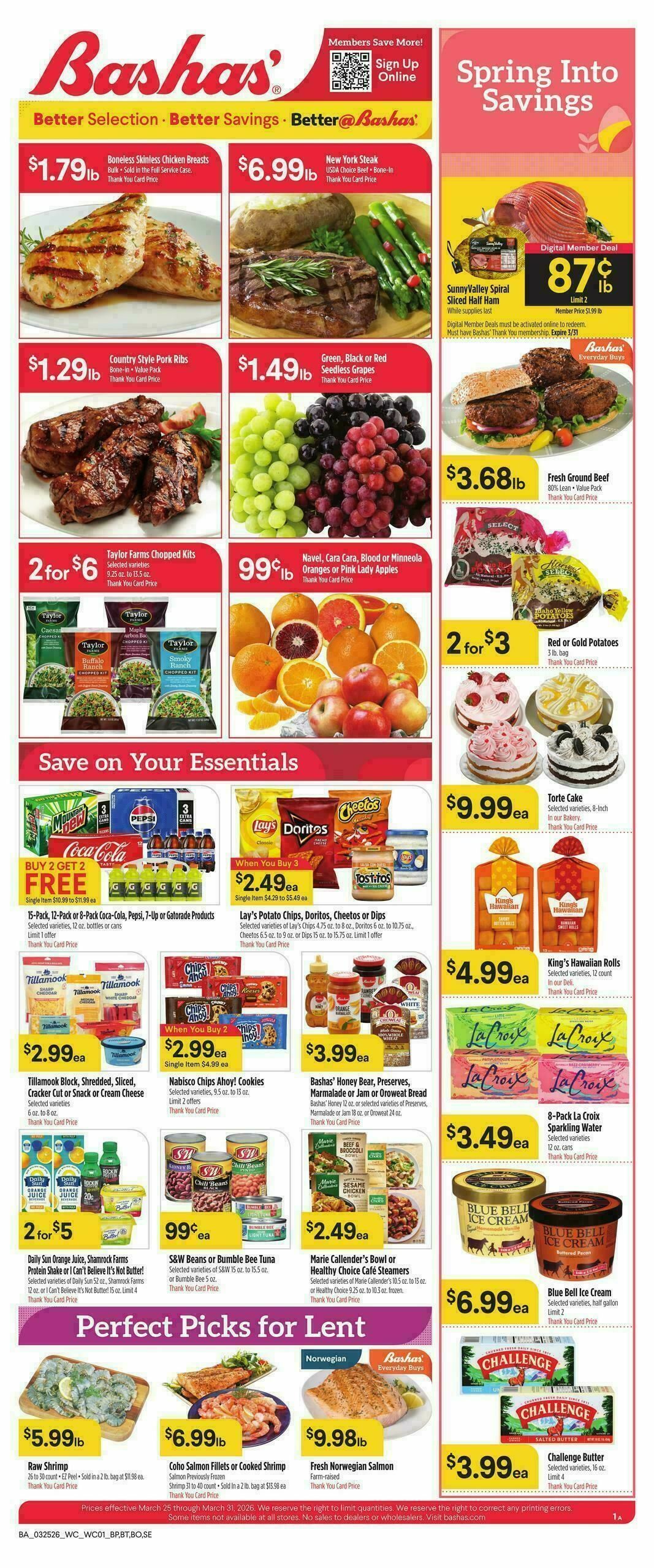Bashas Weekly Ad from March 25