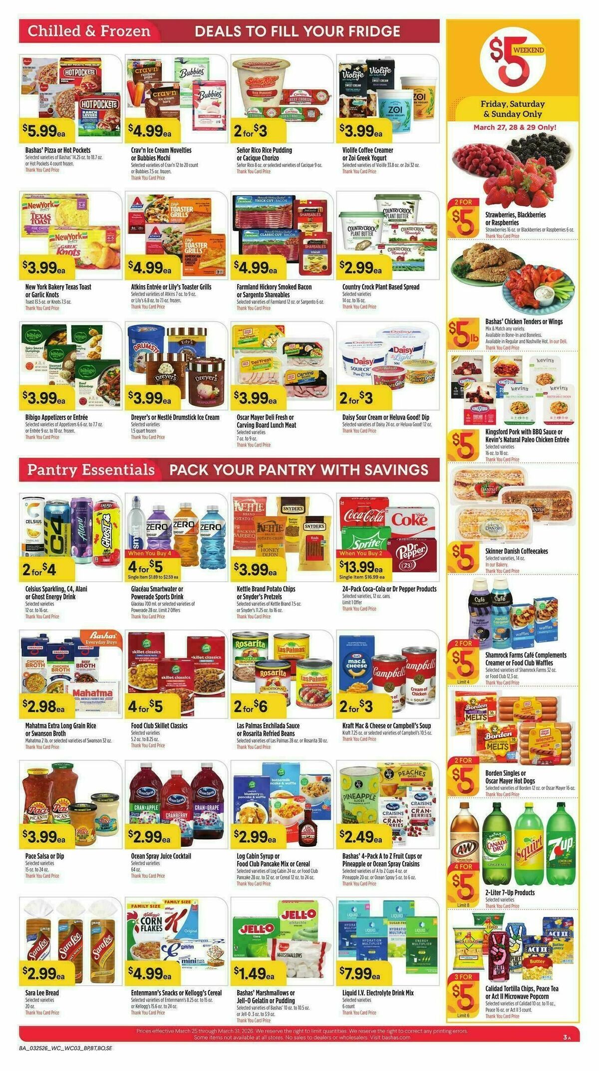 Bashas Weekly Ad from March 25