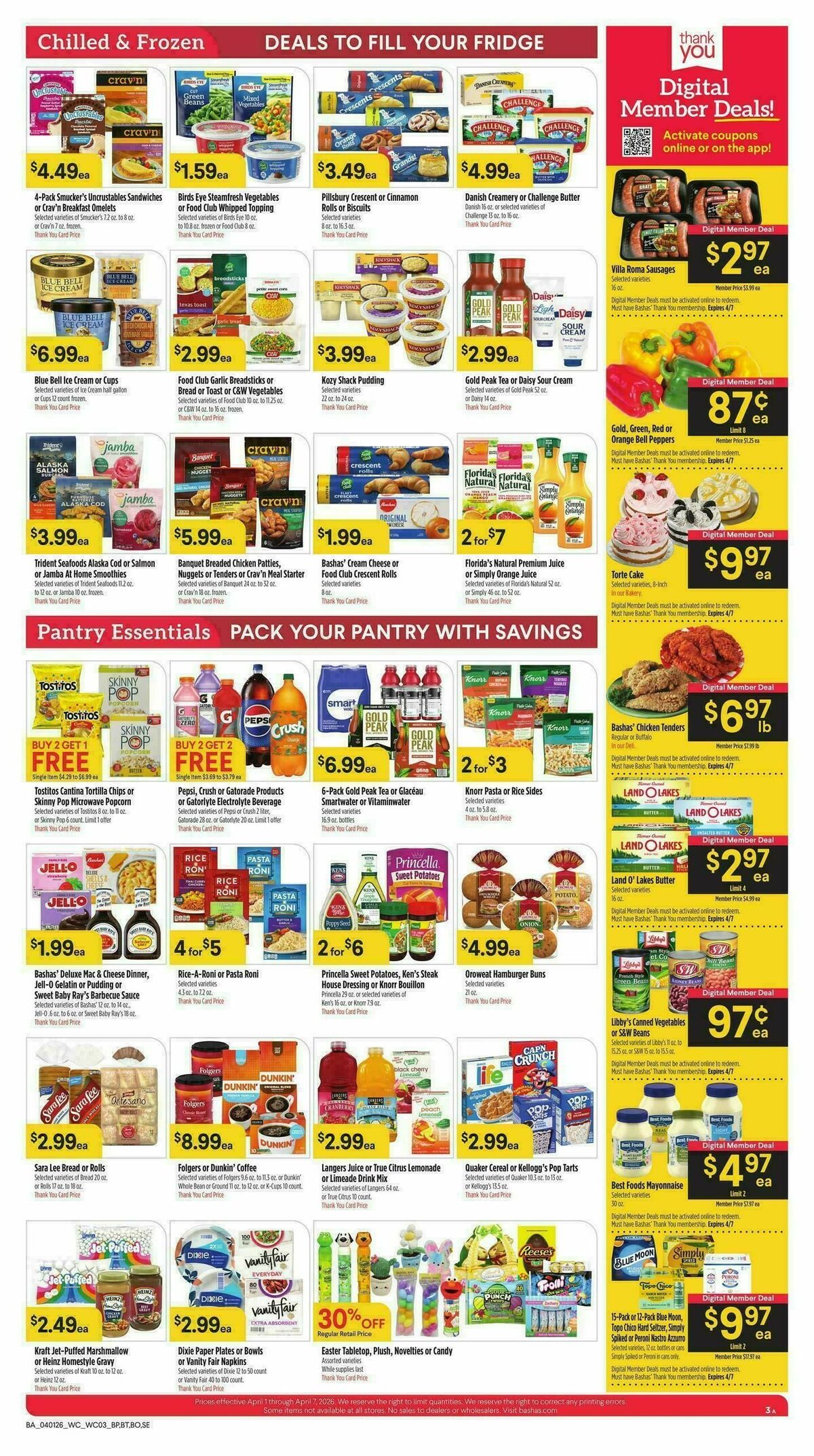 Bashas Weekly Ad from April 1