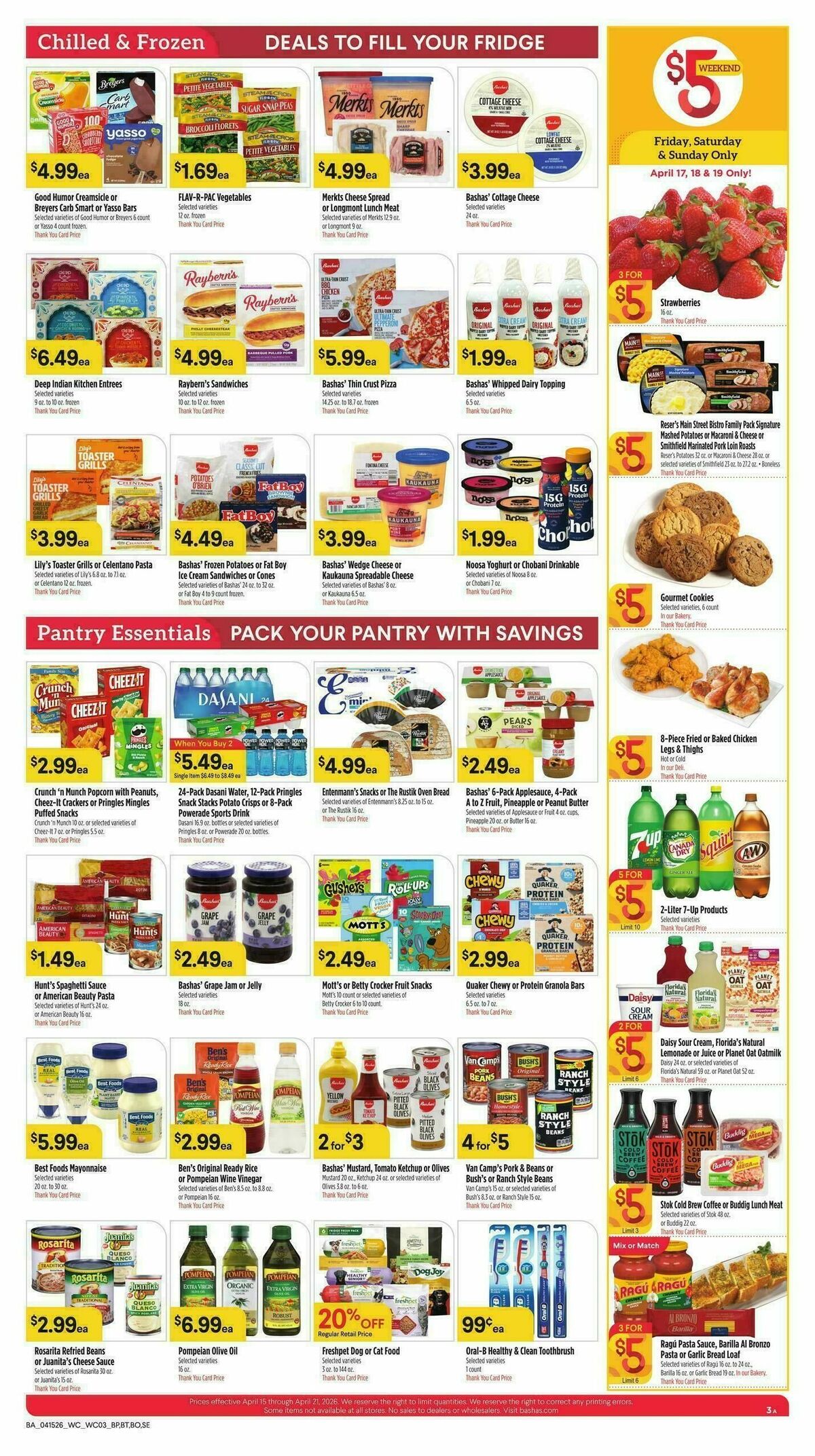 Bashas Weekly Ad from April 15