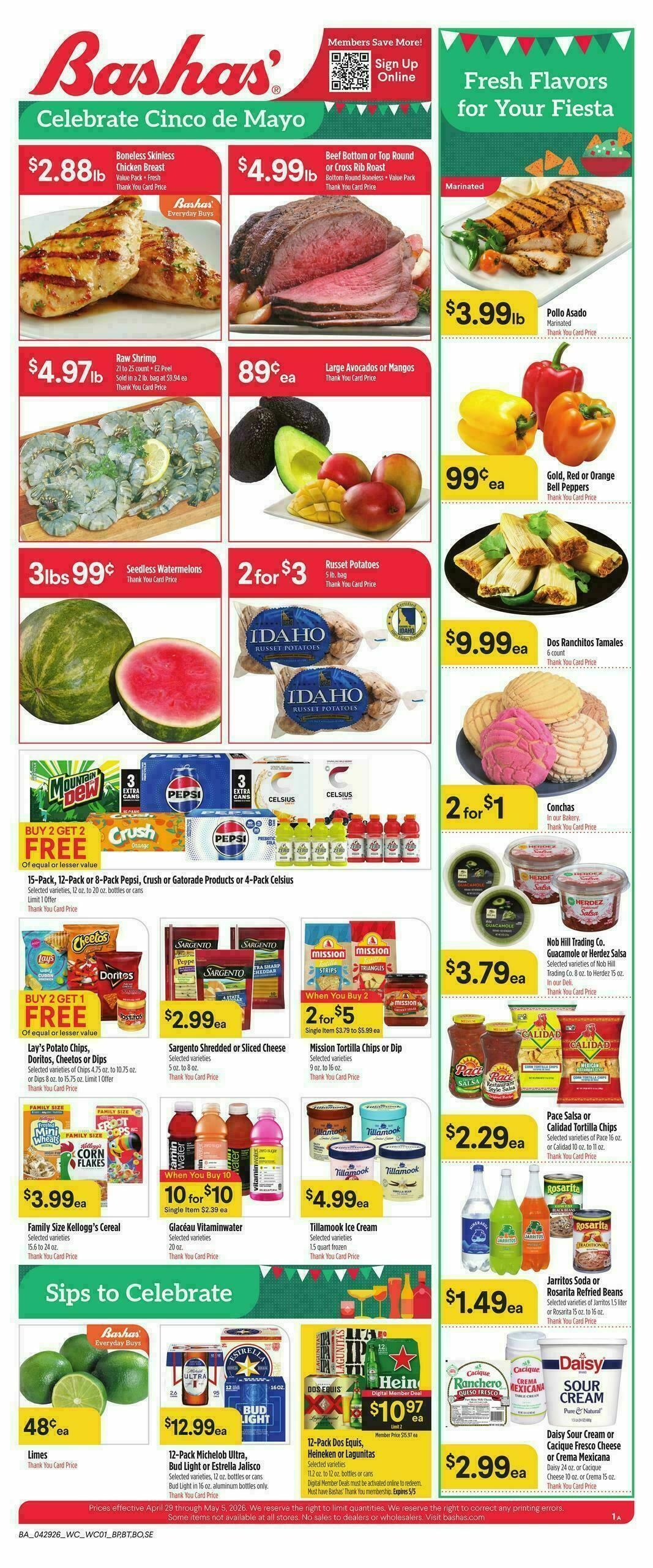Bashas Weekly Ad from April 29