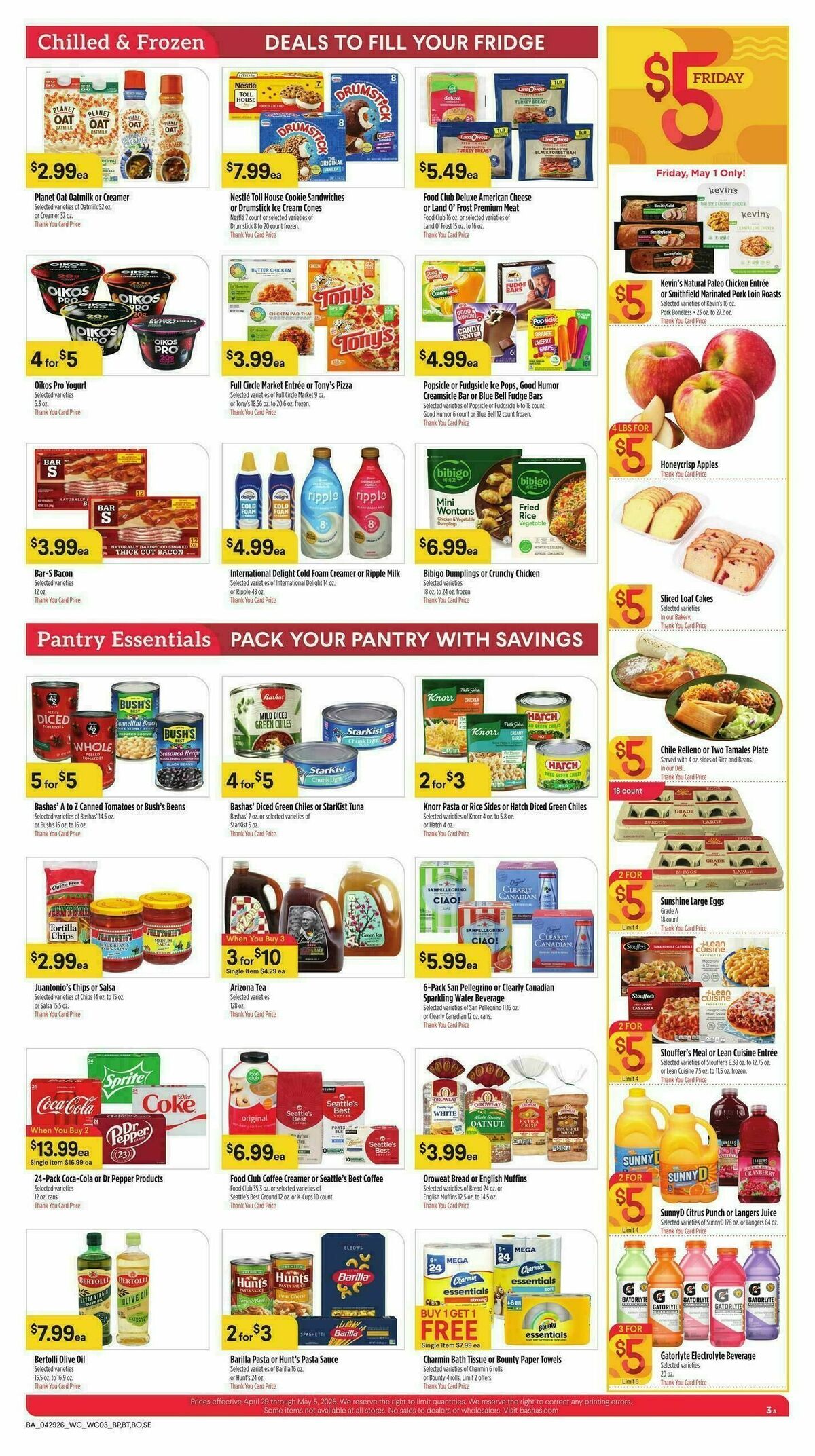 Bashas Weekly Ad from April 29