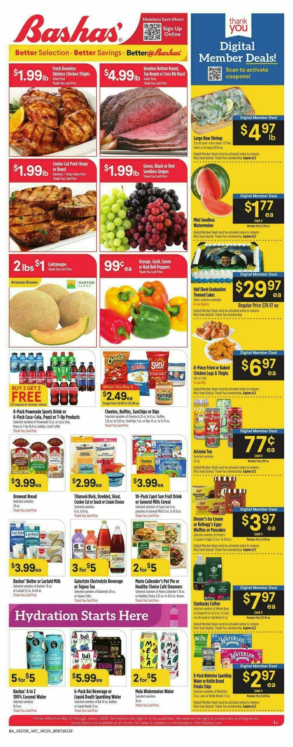 Bashas Weekly Ad from May 27