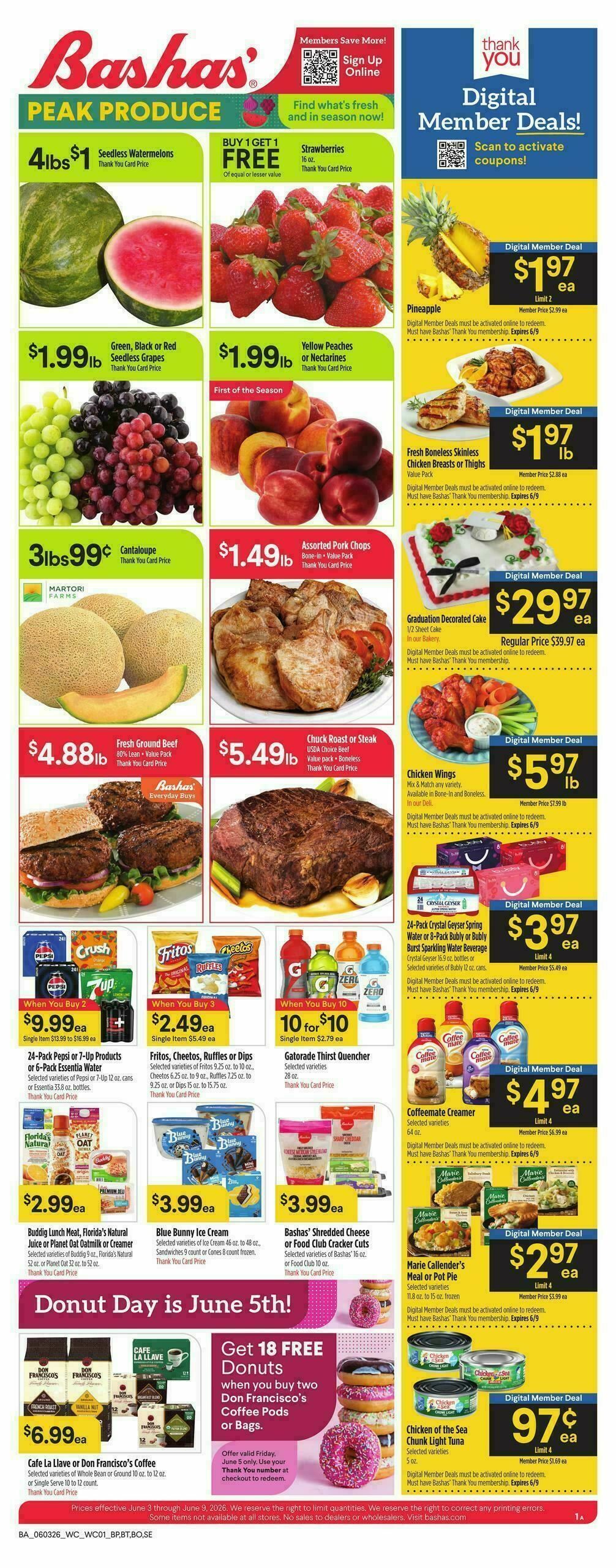Bashas Weekly Ad from June 3