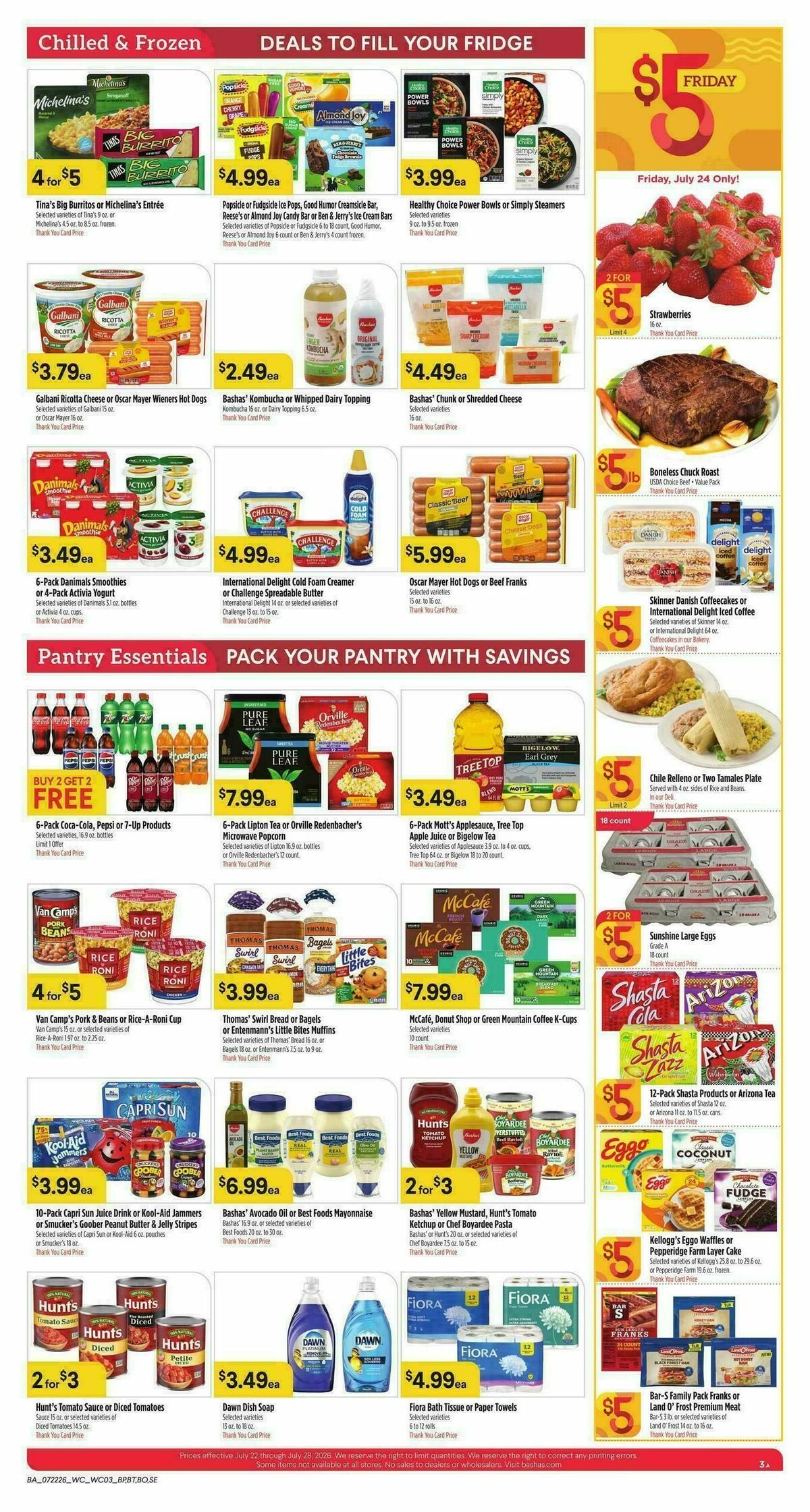 Bashas Weekly Ad from July 22