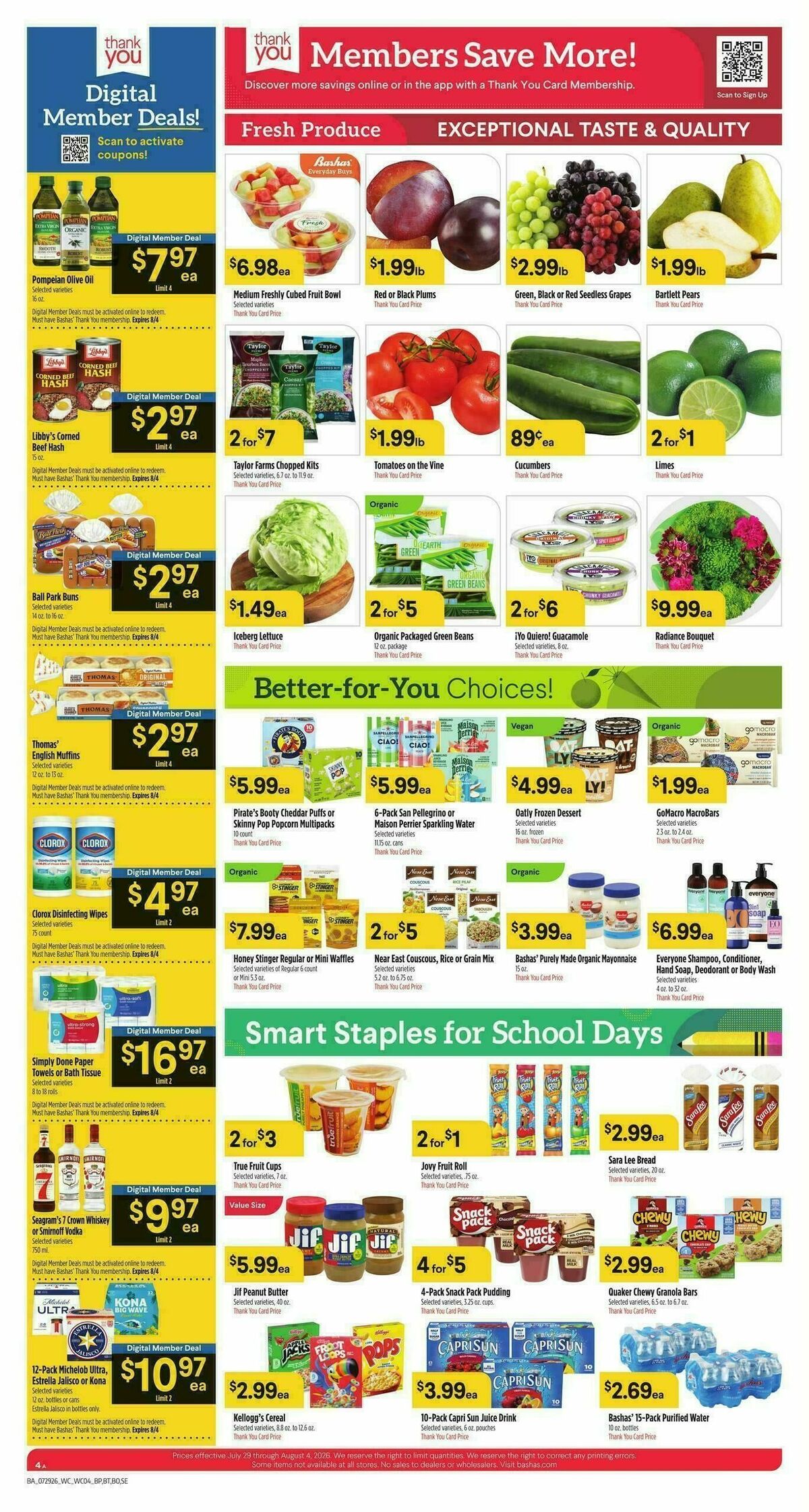 Bashas Weekly Ad from July 29