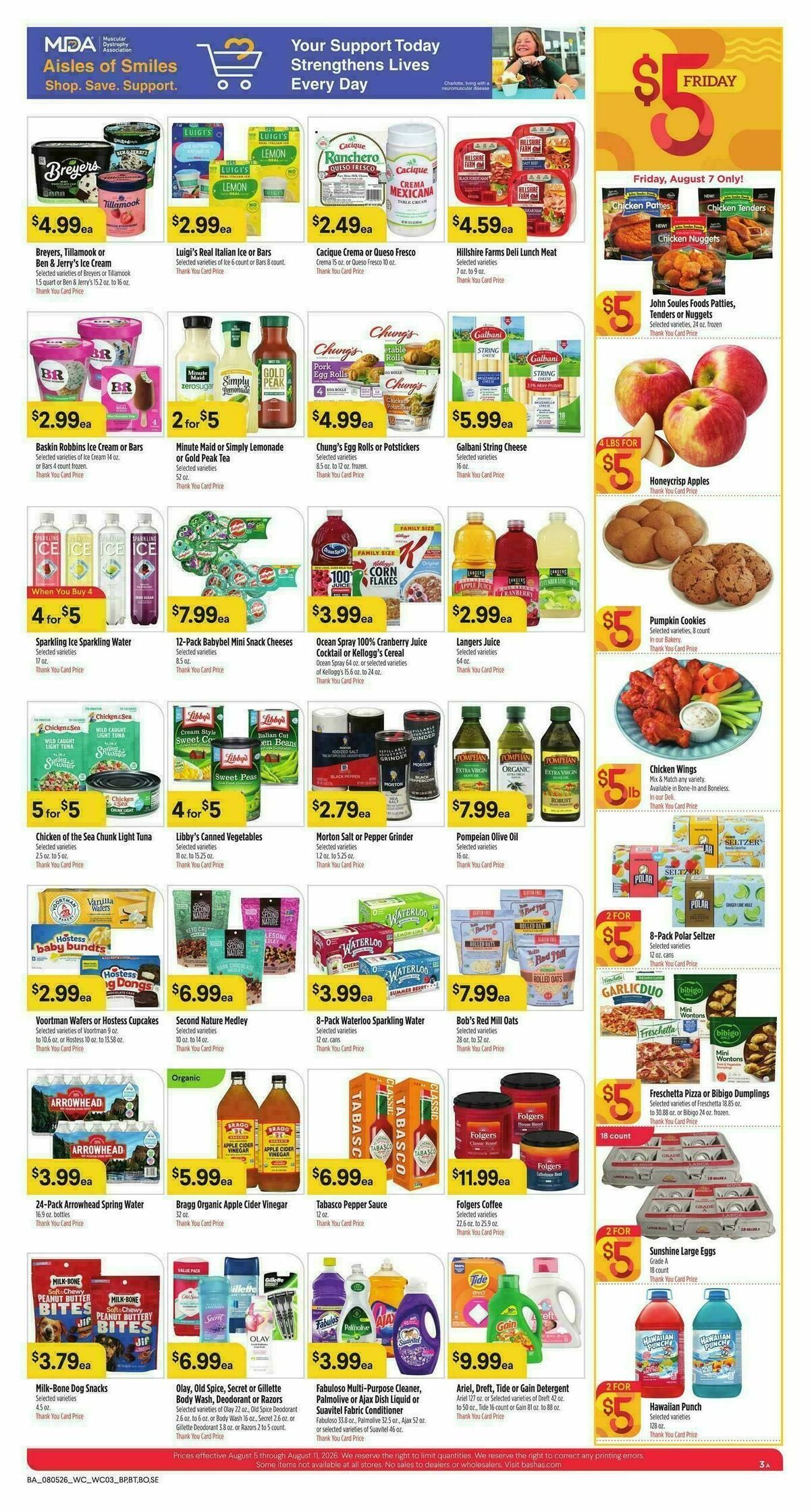 Bashas Weekly Ad from August 5