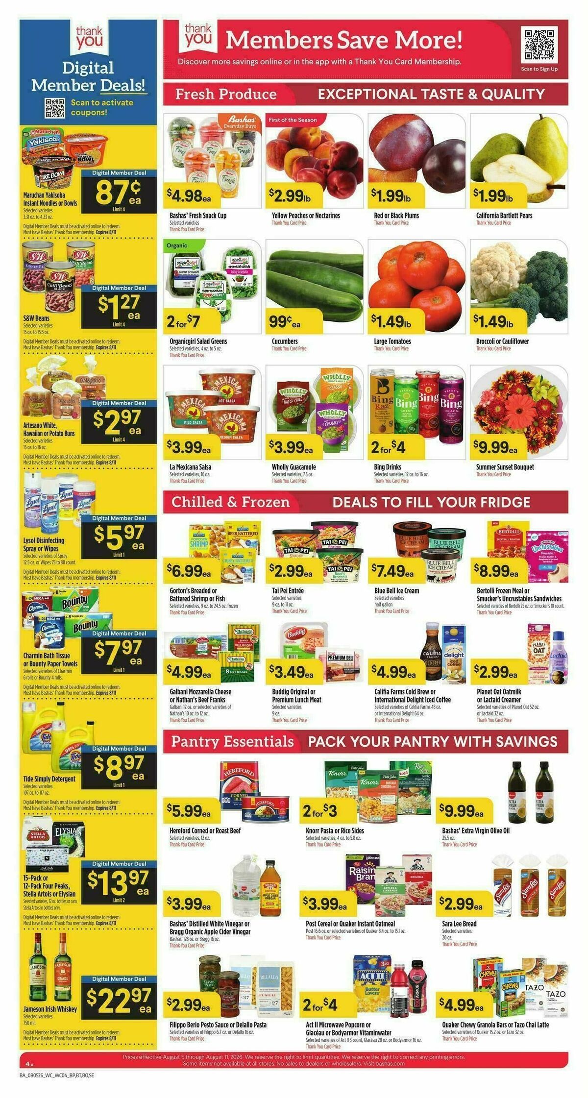 Bashas Weekly Ad from August 5
