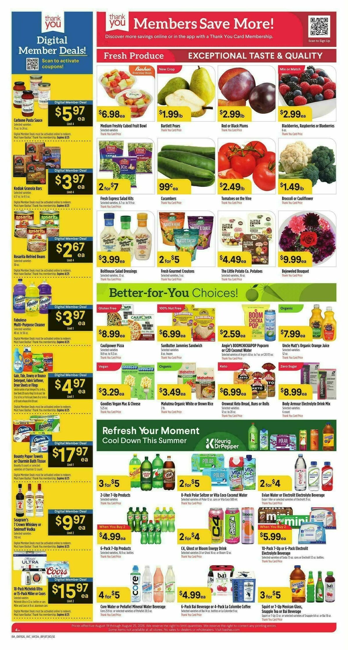 Bashas Weekly Ad from August 19