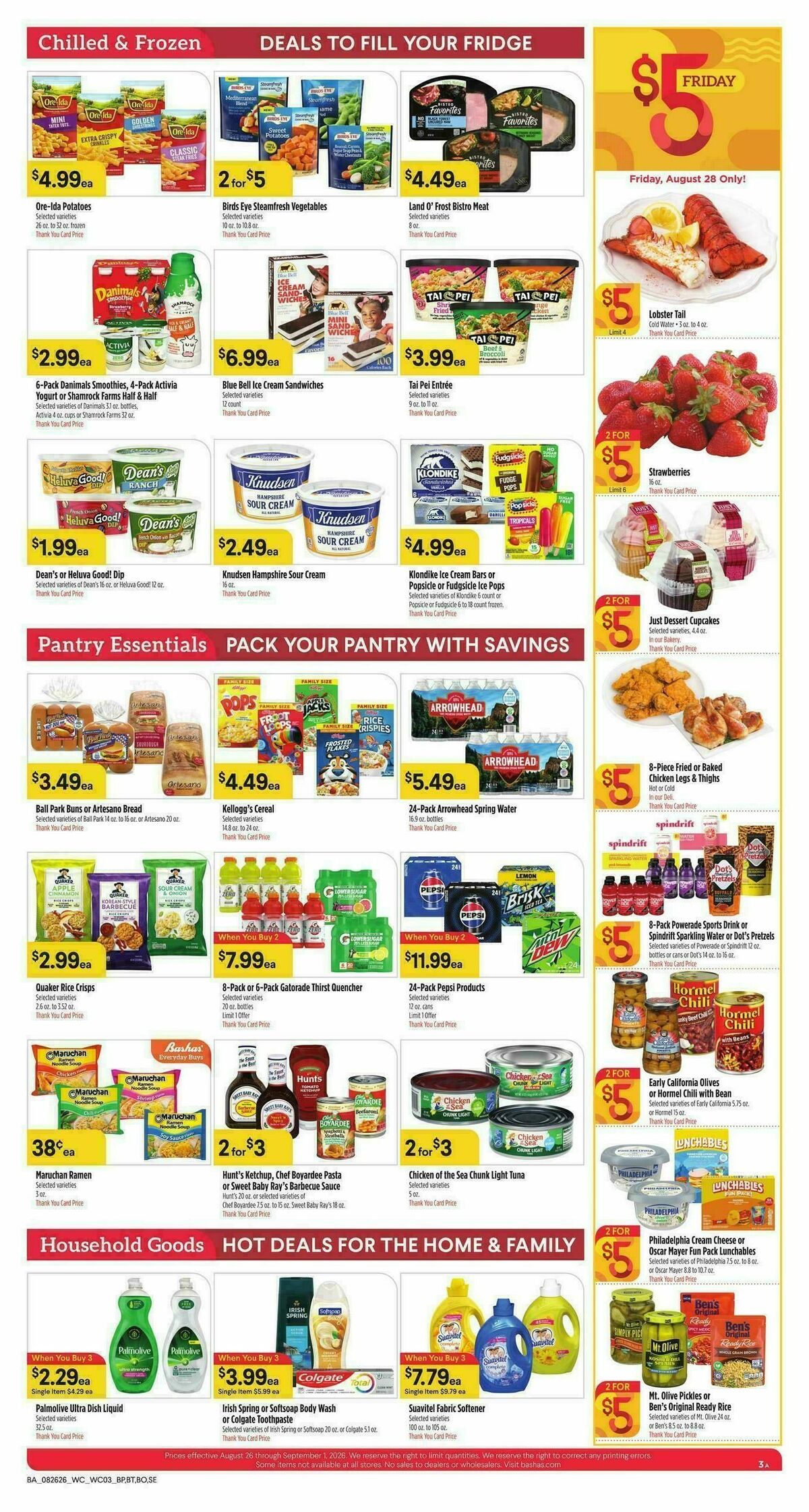 Bashas Weekly Ad from August 26