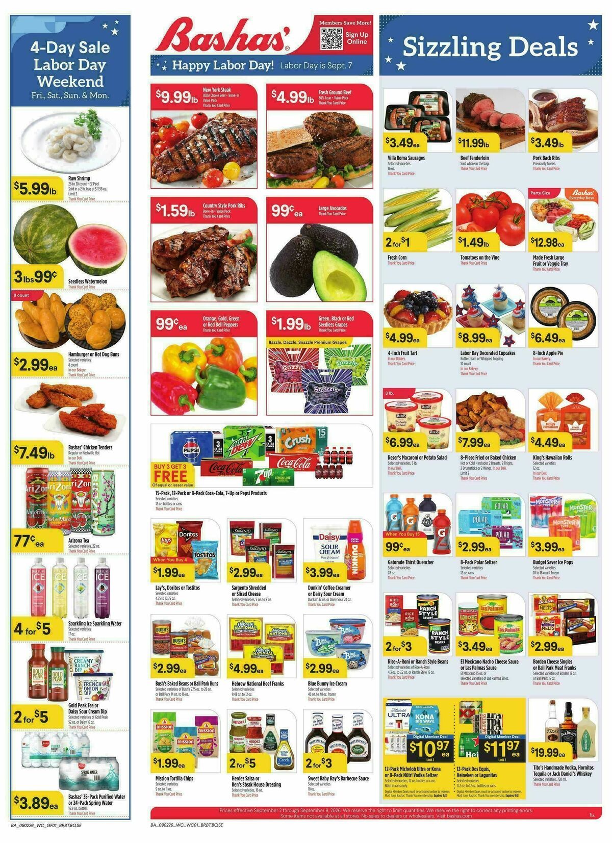 Bashas Weekly Ad from September 2
