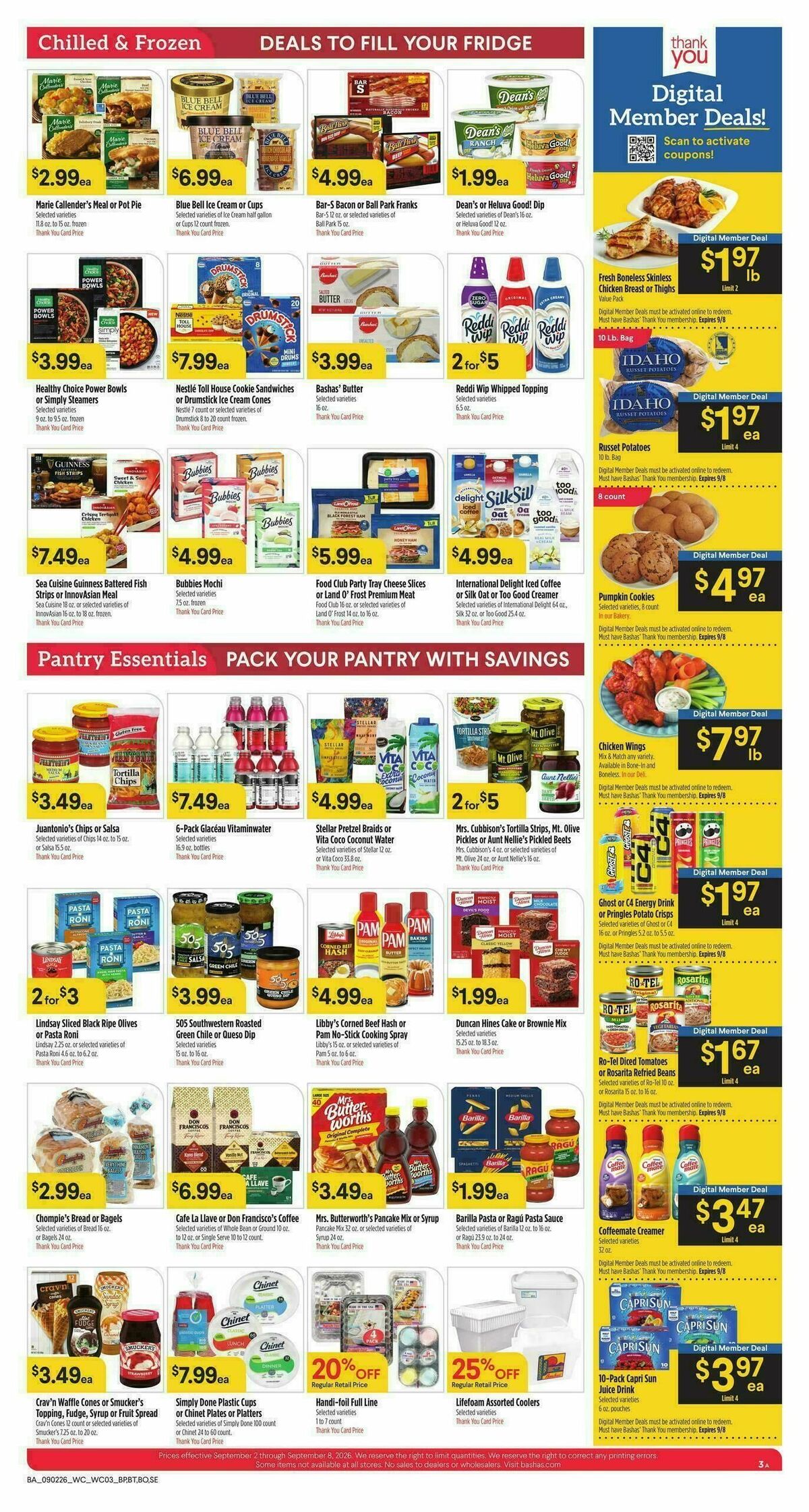 Bashas Weekly Ad from September 2