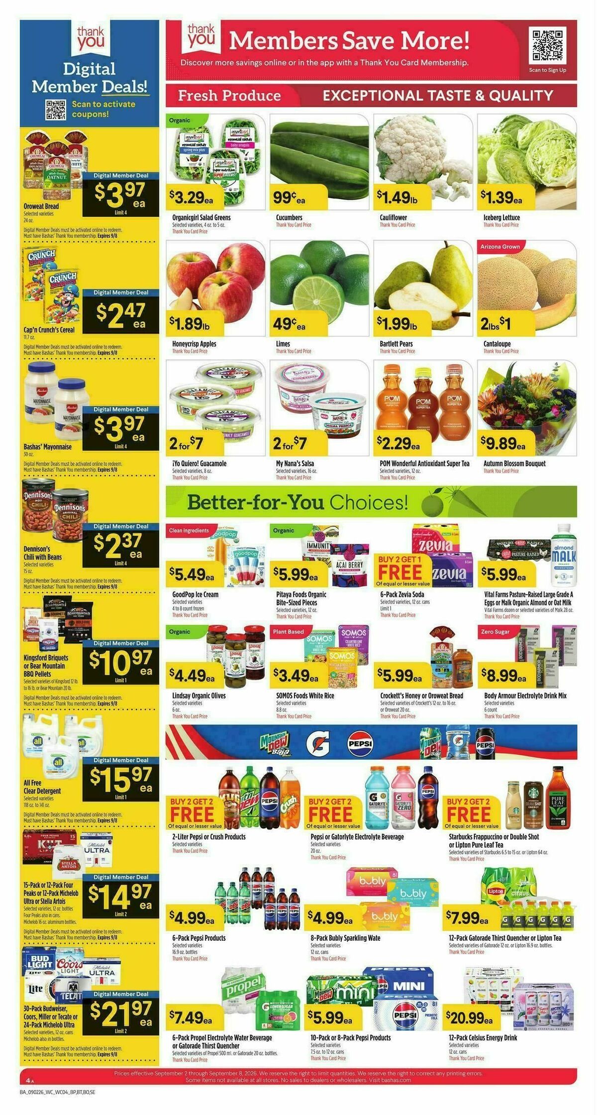 Bashas Weekly Ad from September 2