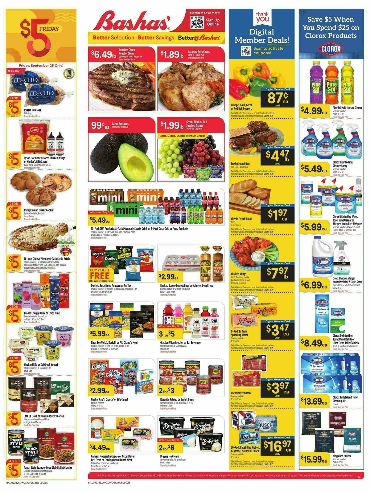 Bashas Weekly Ad from September 23