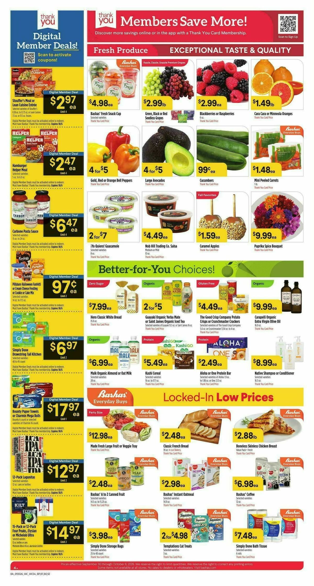 Bashas Weekly Ad from September 30