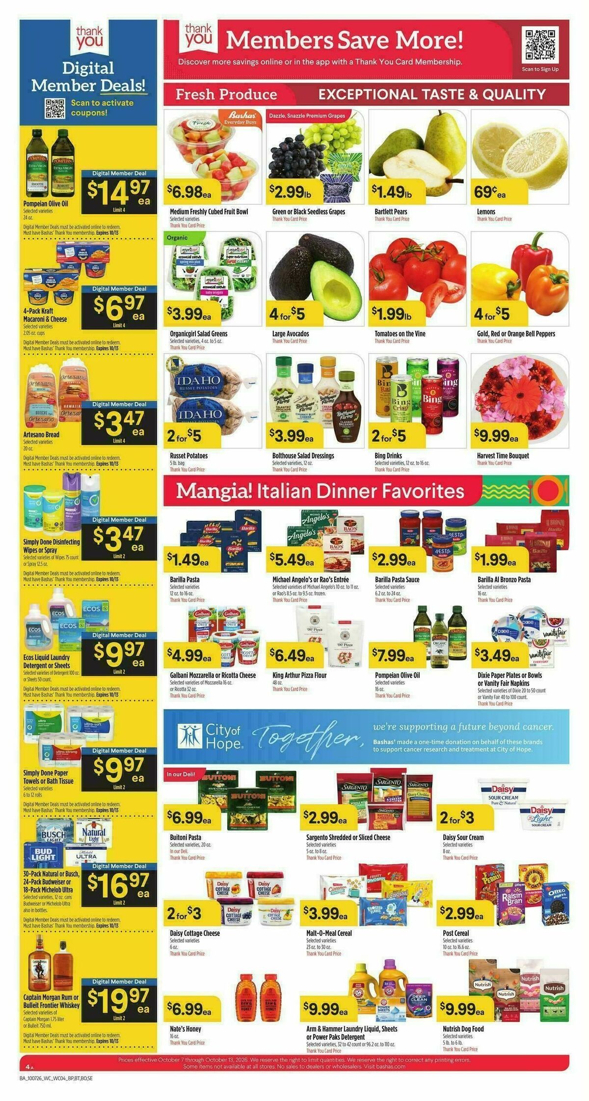 Bashas Weekly Ad from October 7