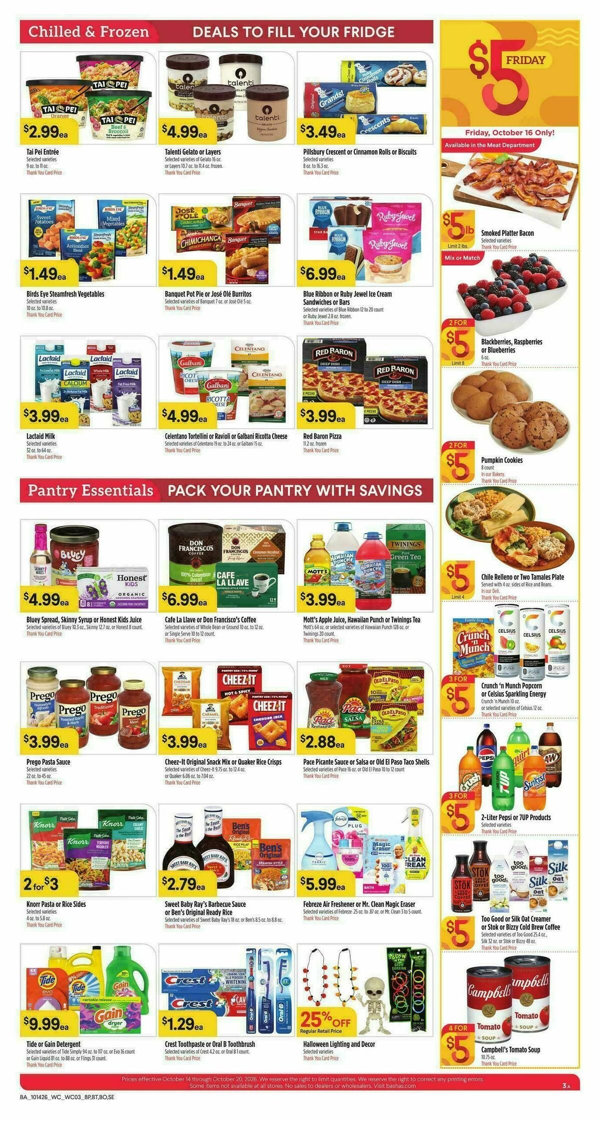 Bashas Weekly Ad from October 14