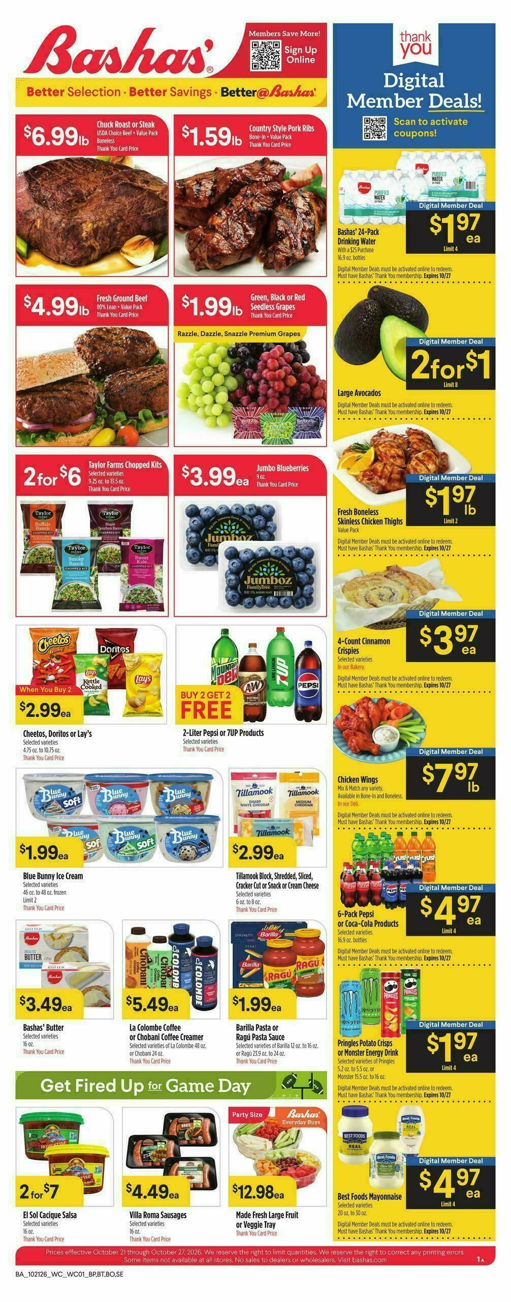 Bashas Weekly Ad from October 21