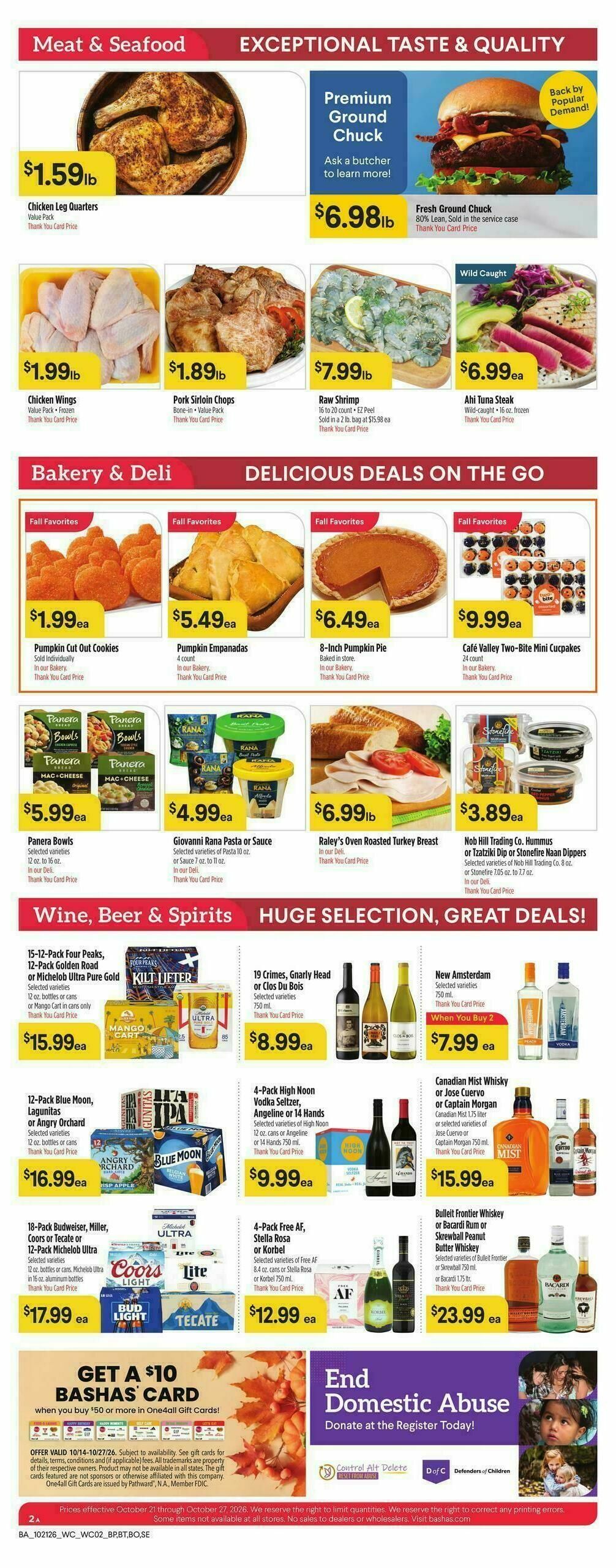 Bashas Weekly Ad from October 21