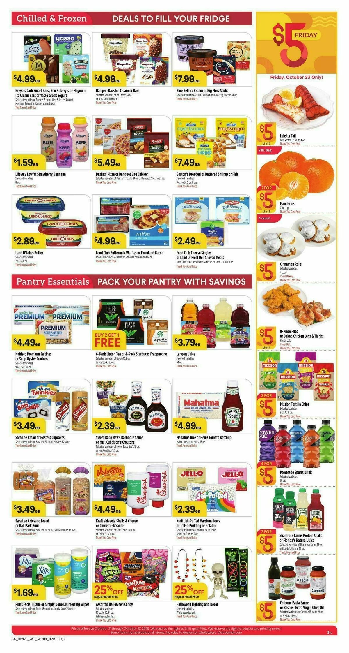 Bashas Weekly Ad from October 21