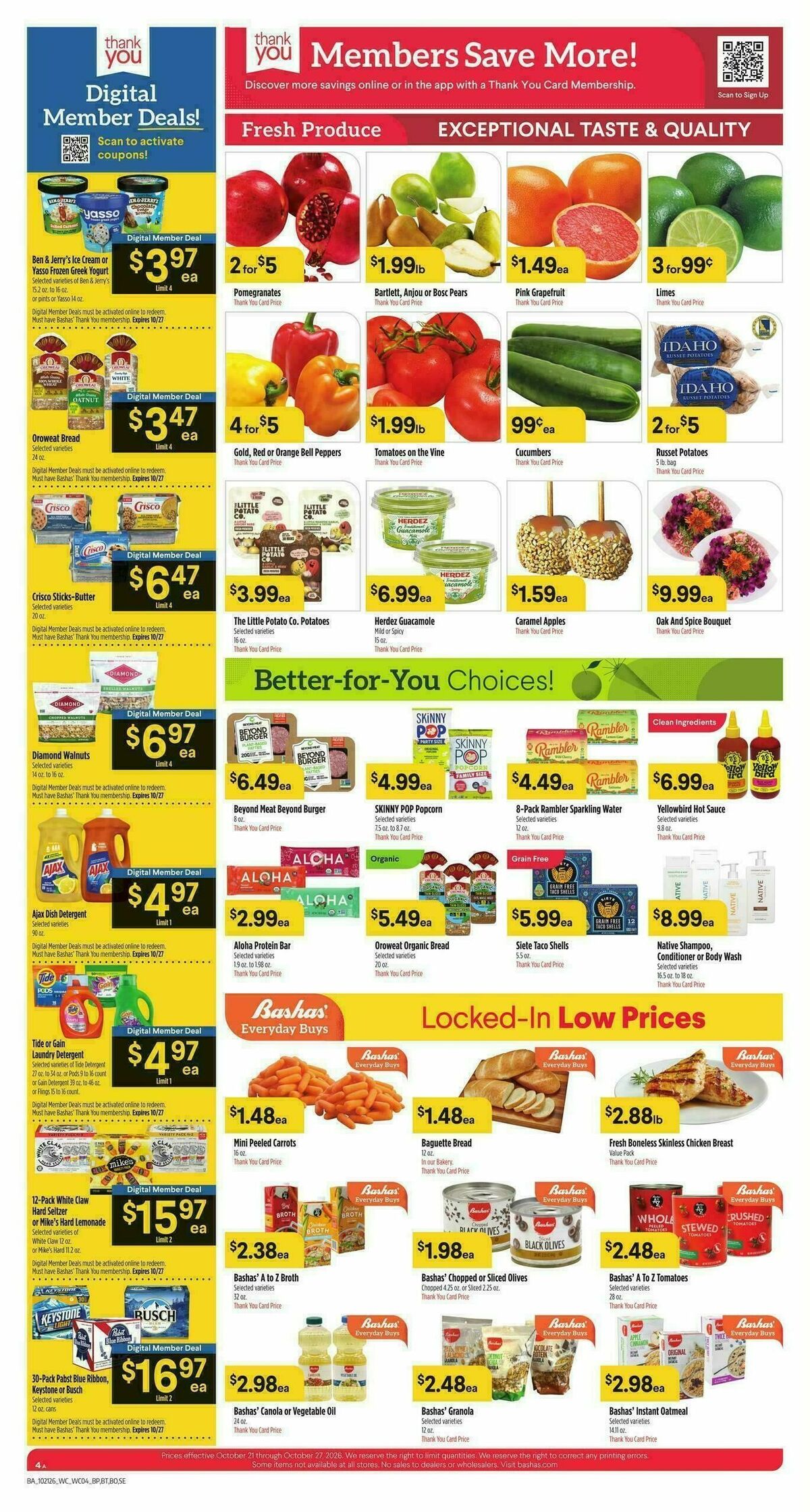 Bashas Weekly Ad from October 21