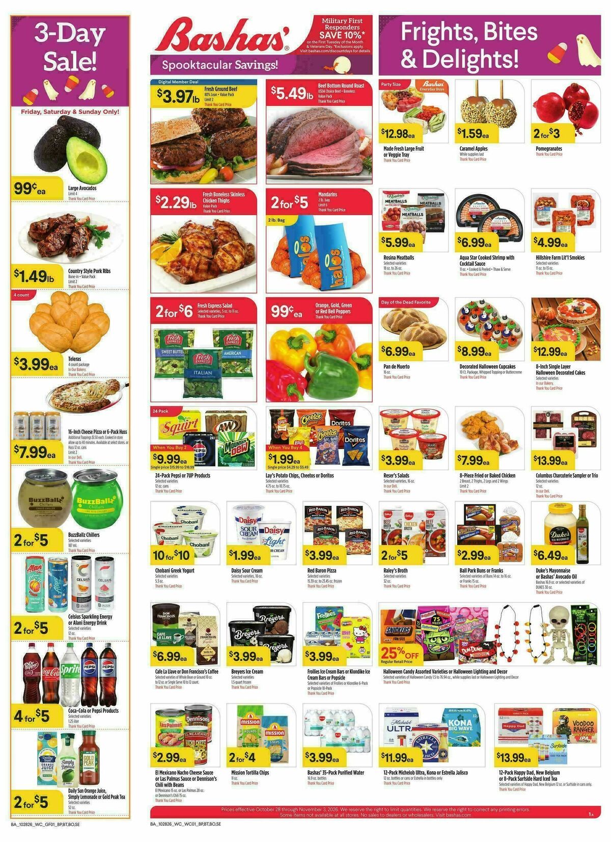 Bashas Weekly Ad from October 28