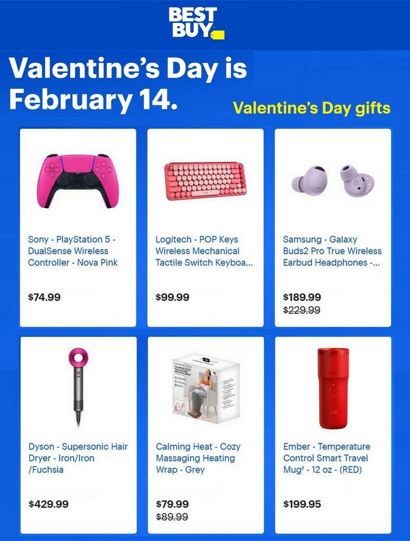 Best Buy Valentine's Day gifts Weekly Ad from January 22