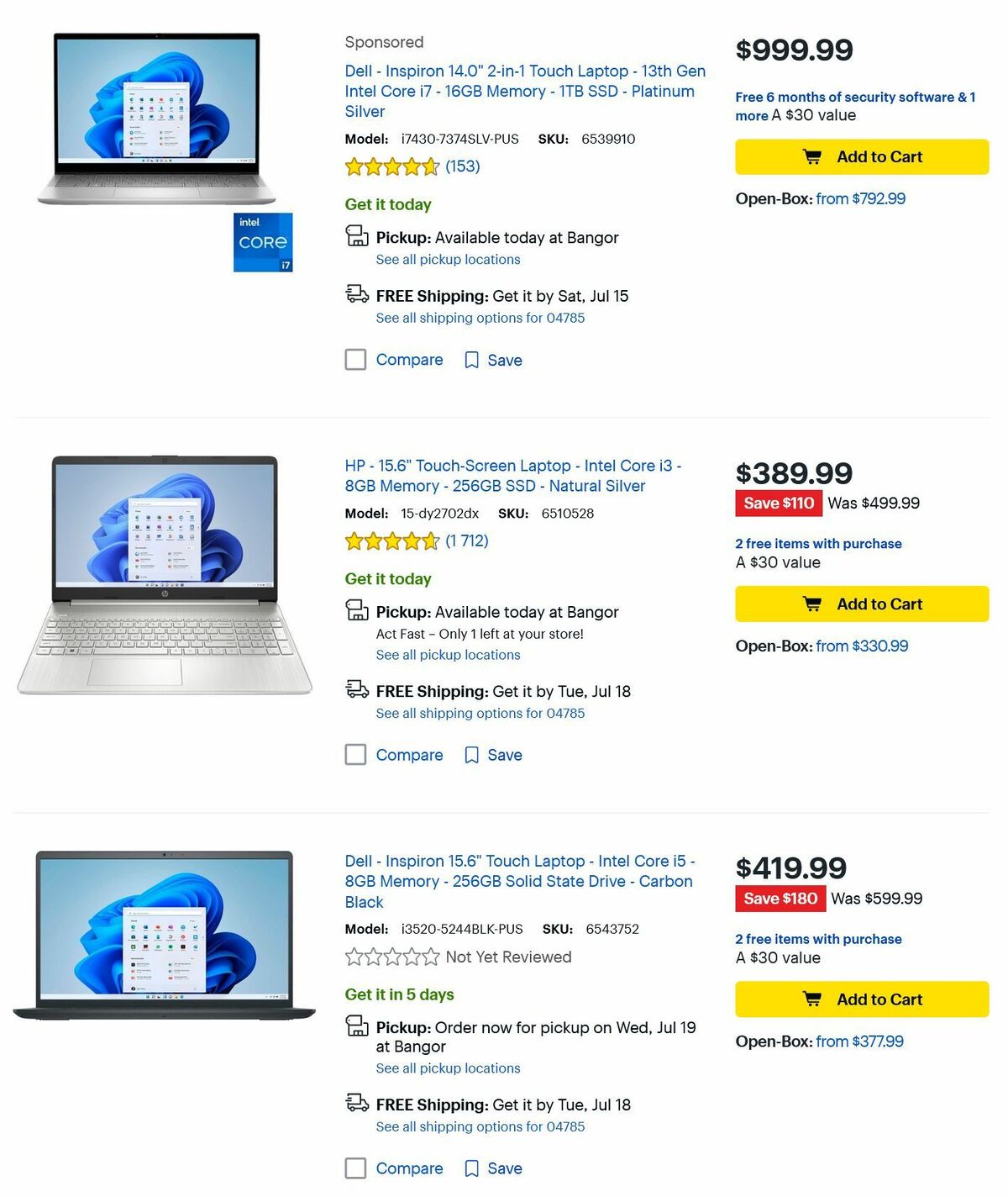 Best Buy Weekly Ad from July 13