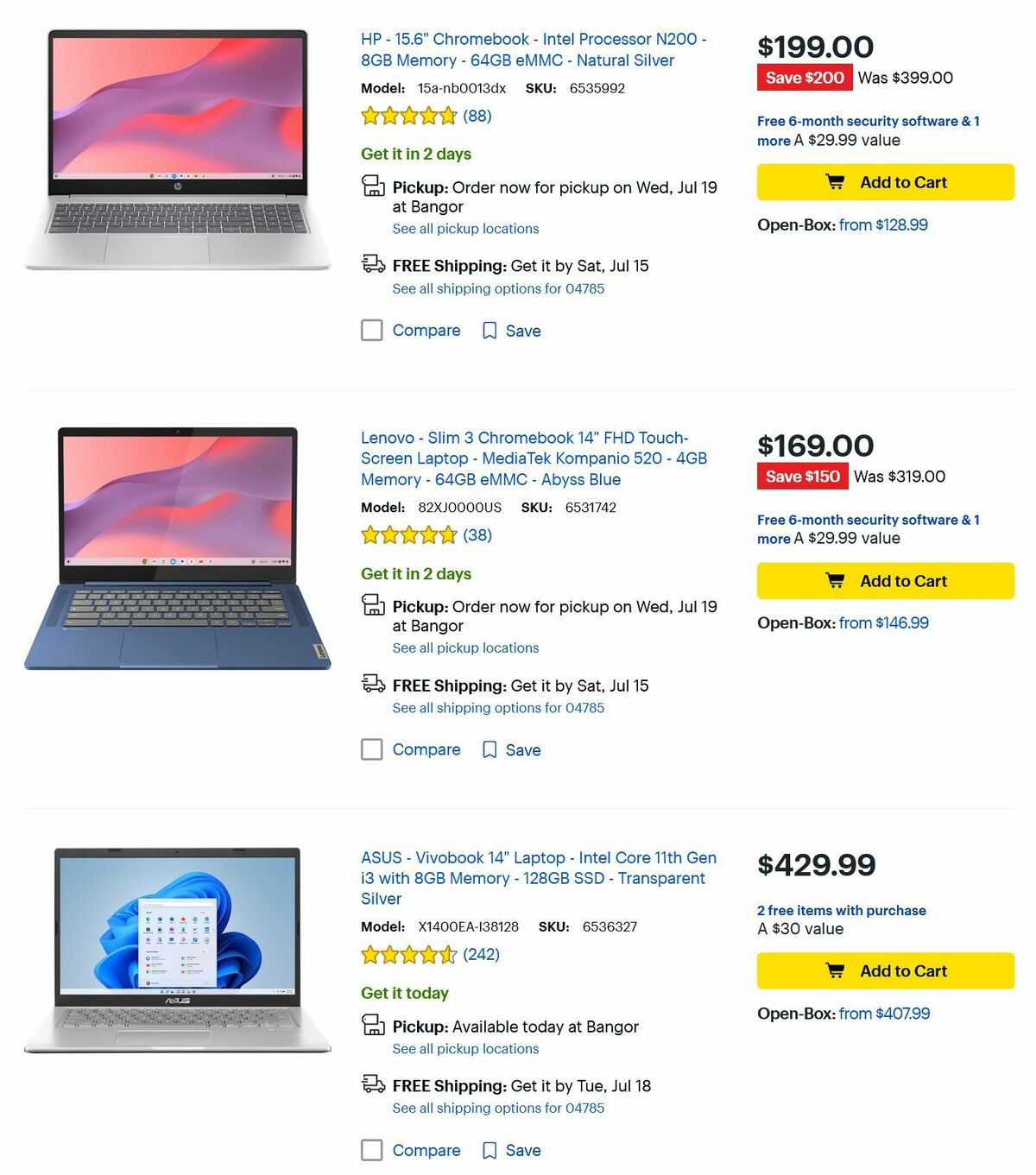 Best Buy Weekly Ad from July 13