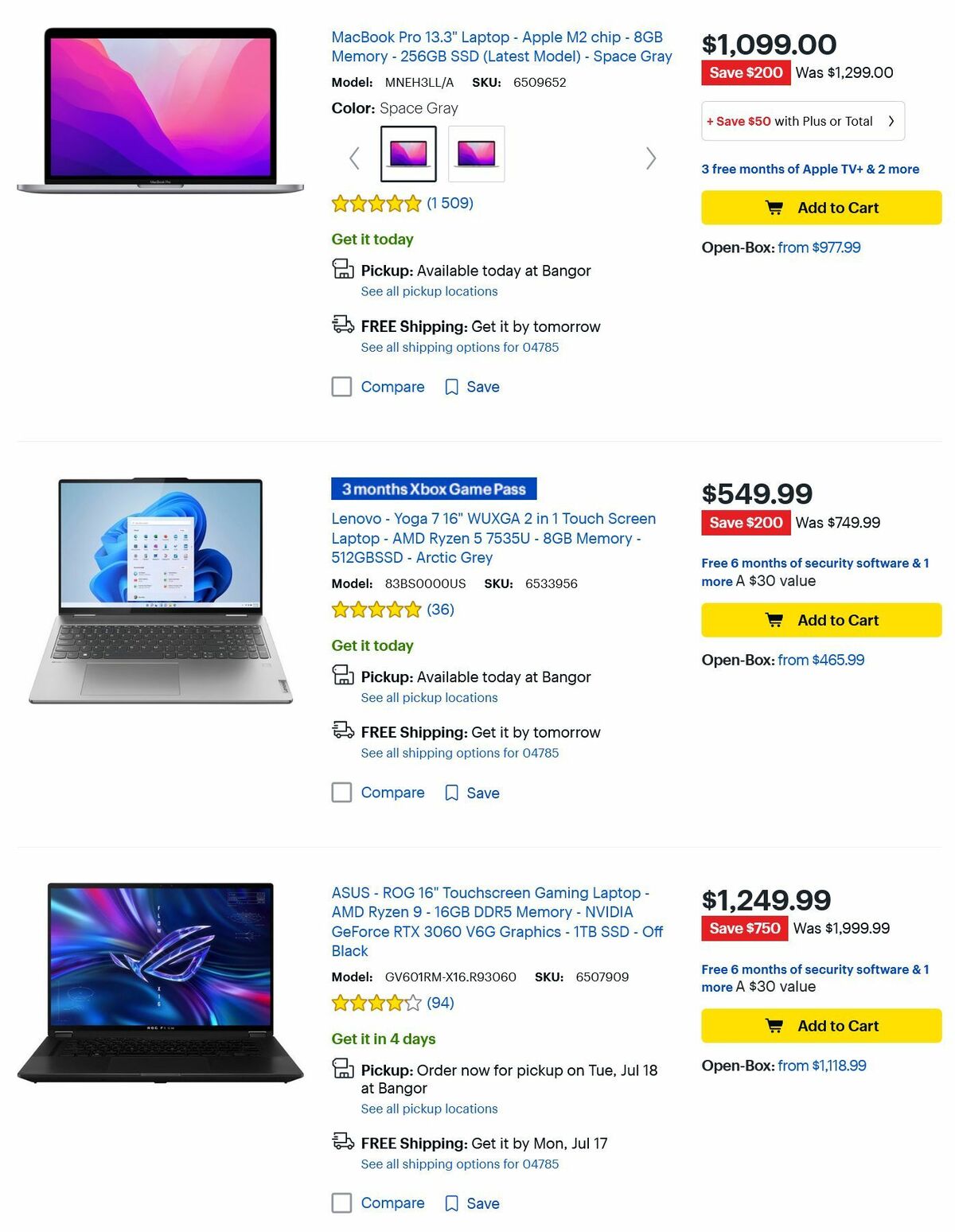 Best Buy Weekly Ad from July 13