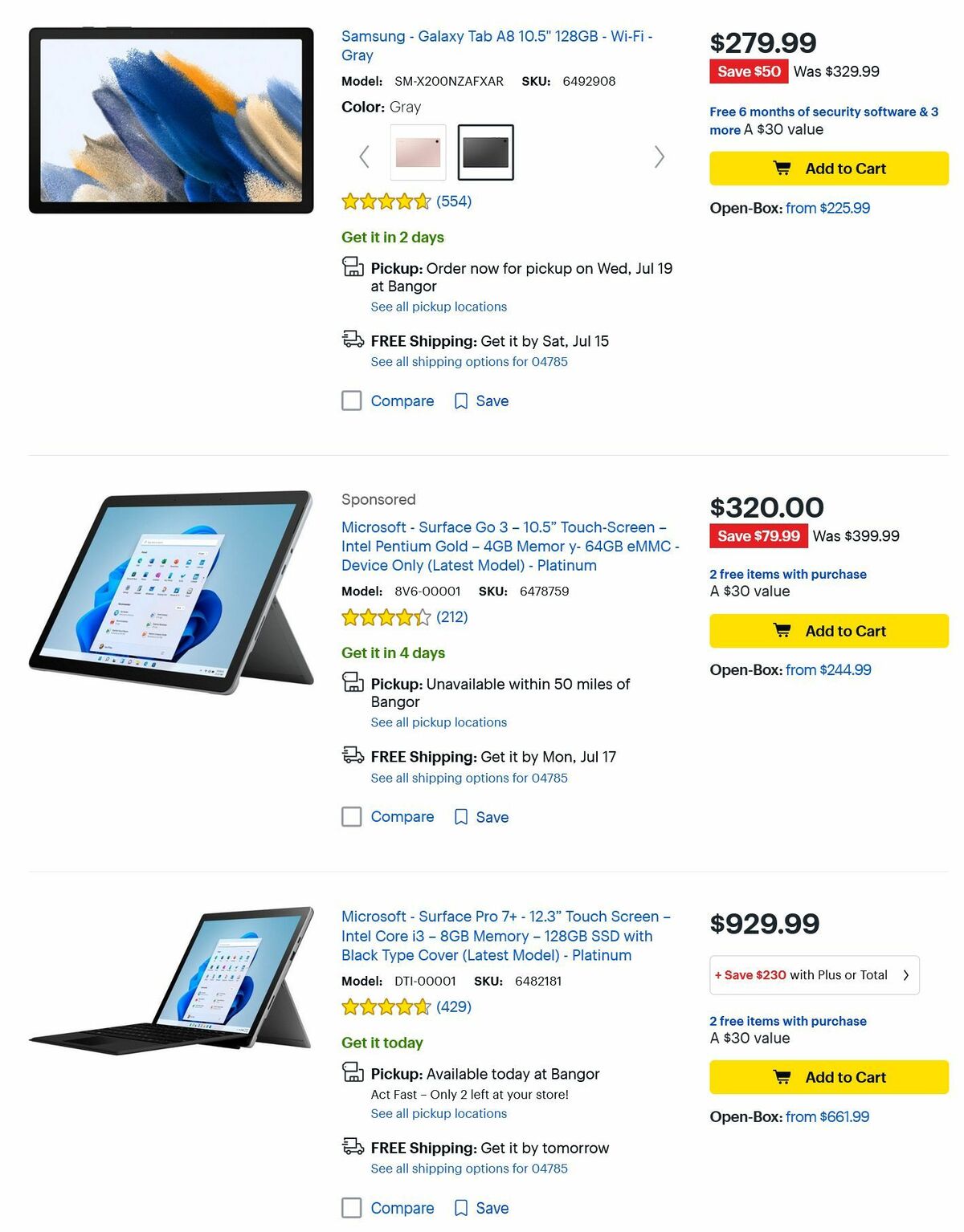 Best Buy Weekly Ad from July 13