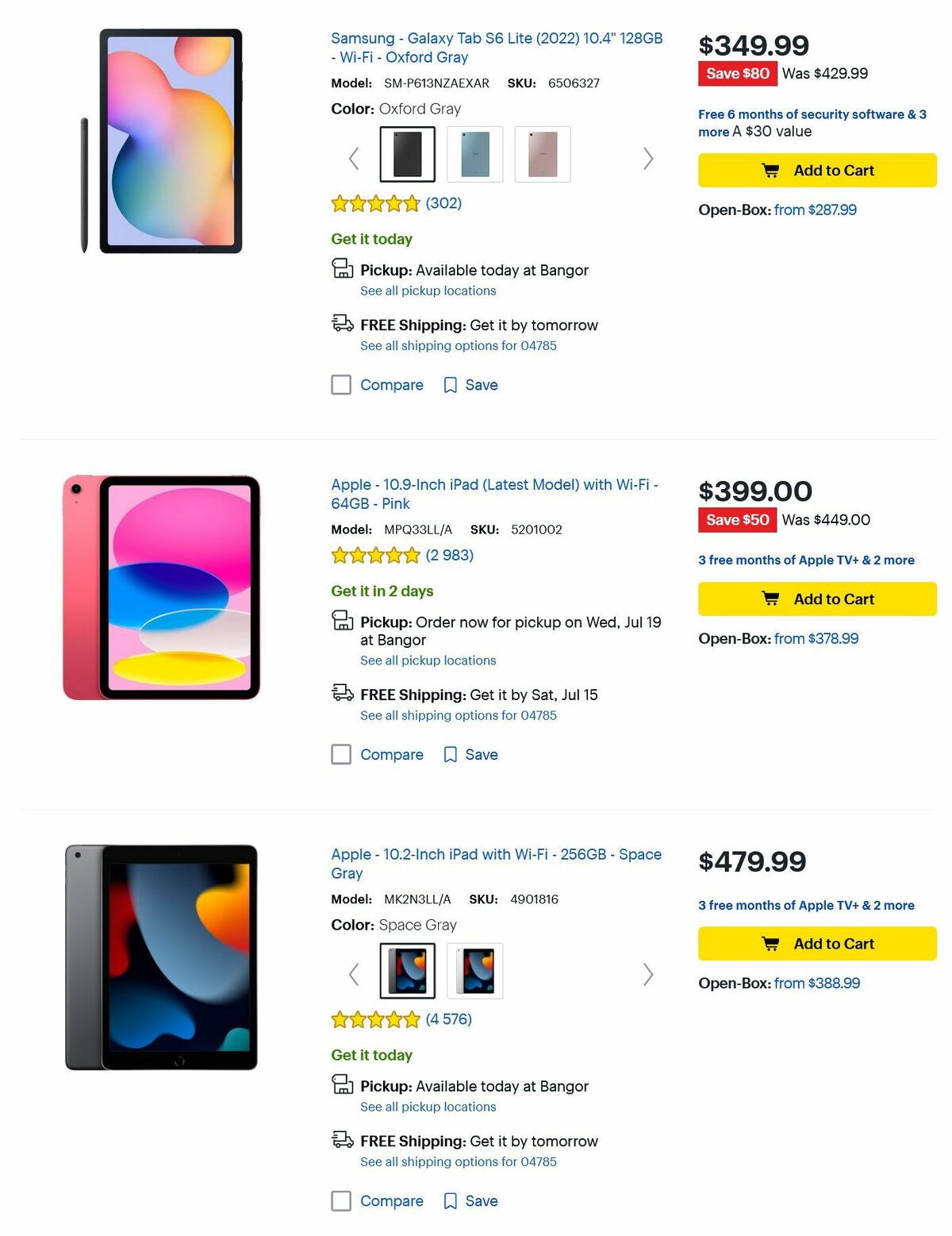 Best Buy Weekly Ad from July 13