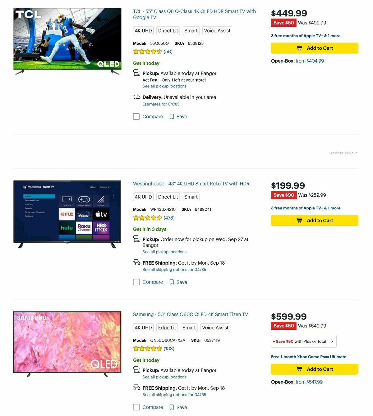 Best Buy Weekly Ad from September 15