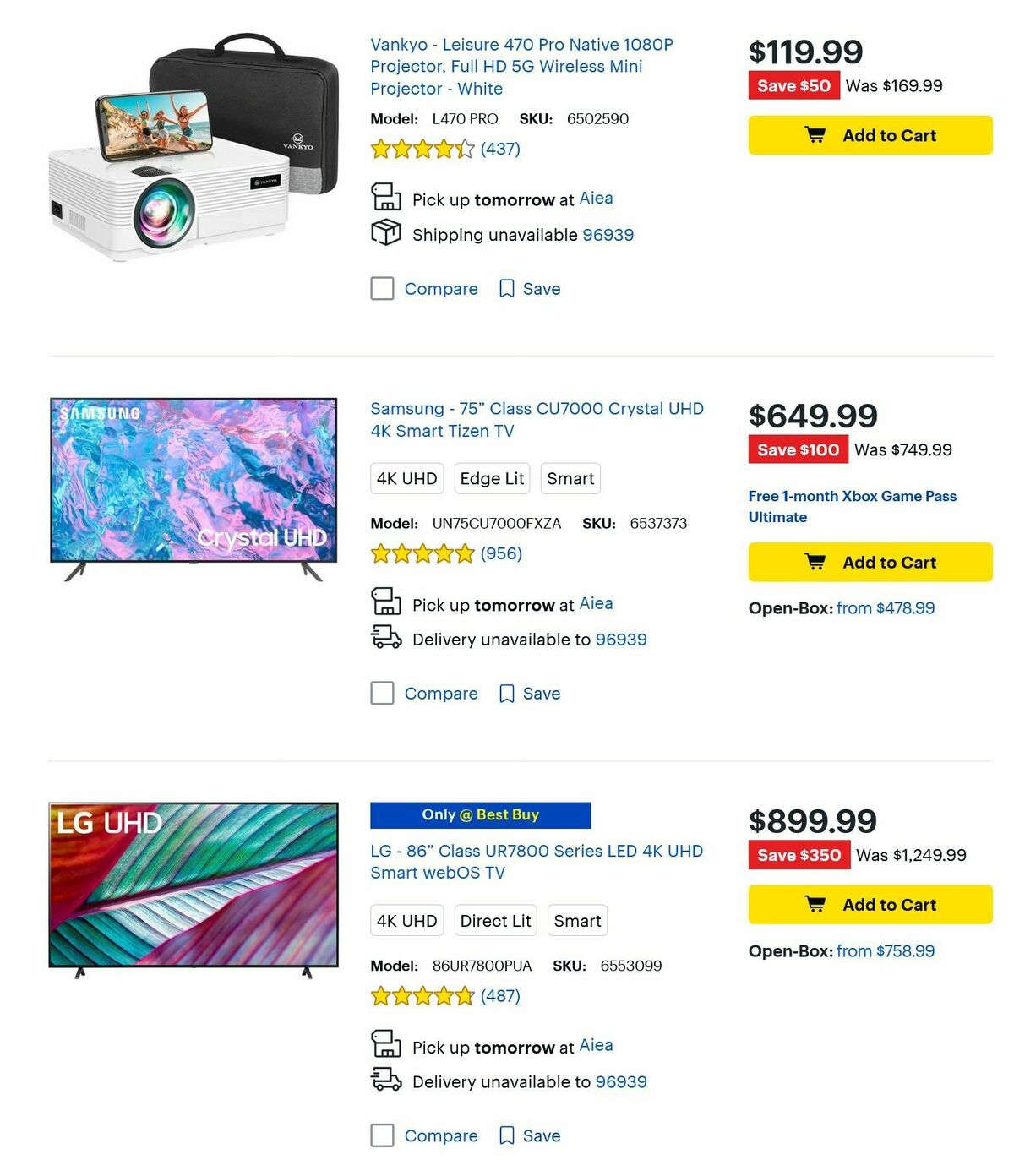 Best Buy Weekly Ad from December 25