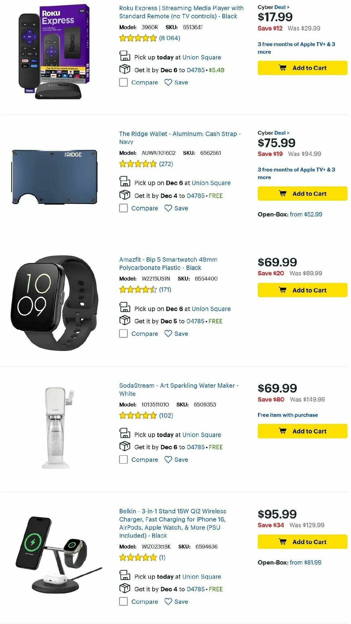 Best Buy Weekly Ad from December 1