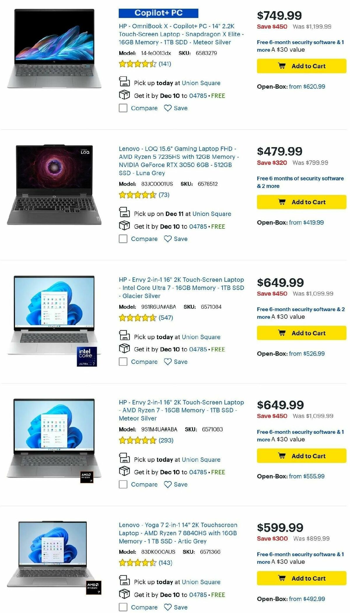 Best Buy Weekly Ad from December 7