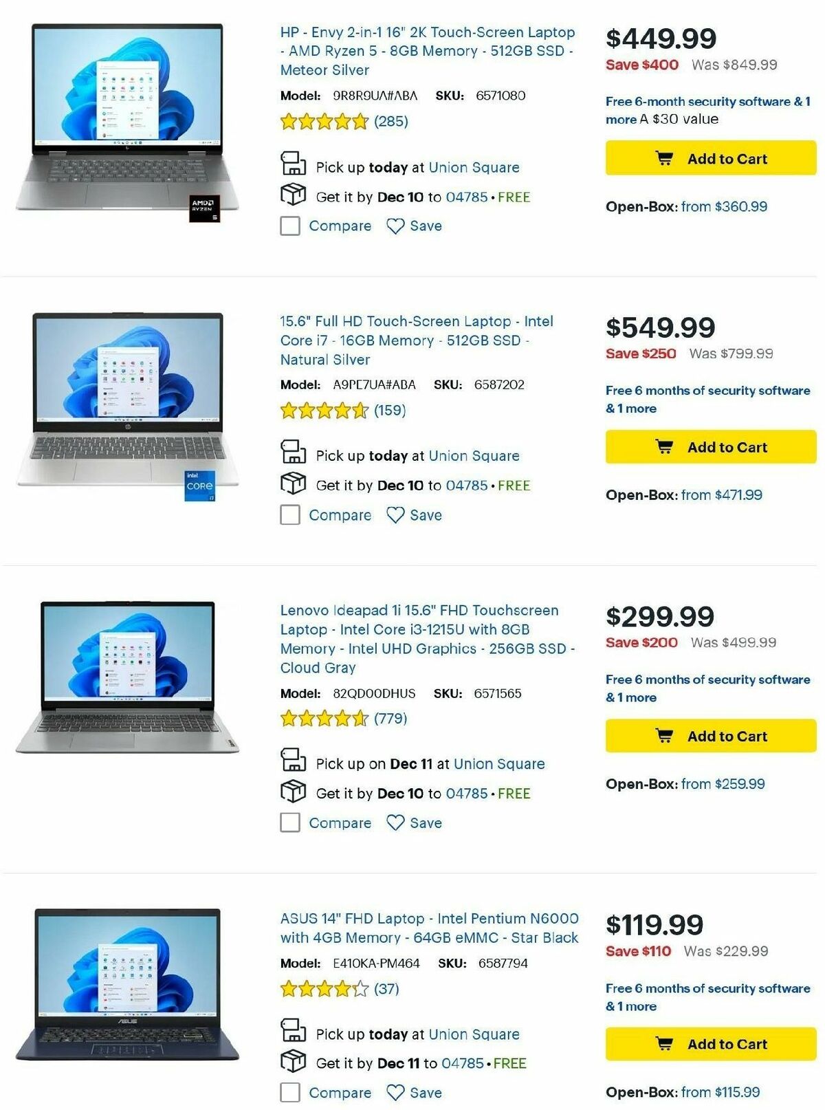 Best Buy Weekly Ad from December 7