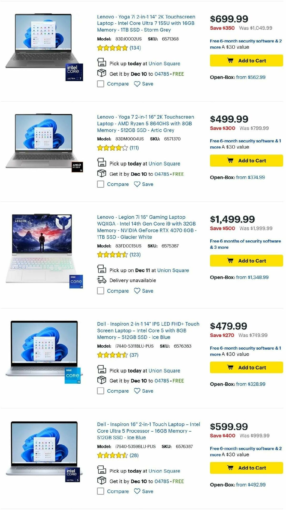 Best Buy Weekly Ad from December 7